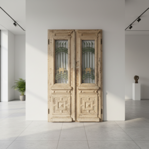 Deur Voordeur Jugendstil 1900 Grenen