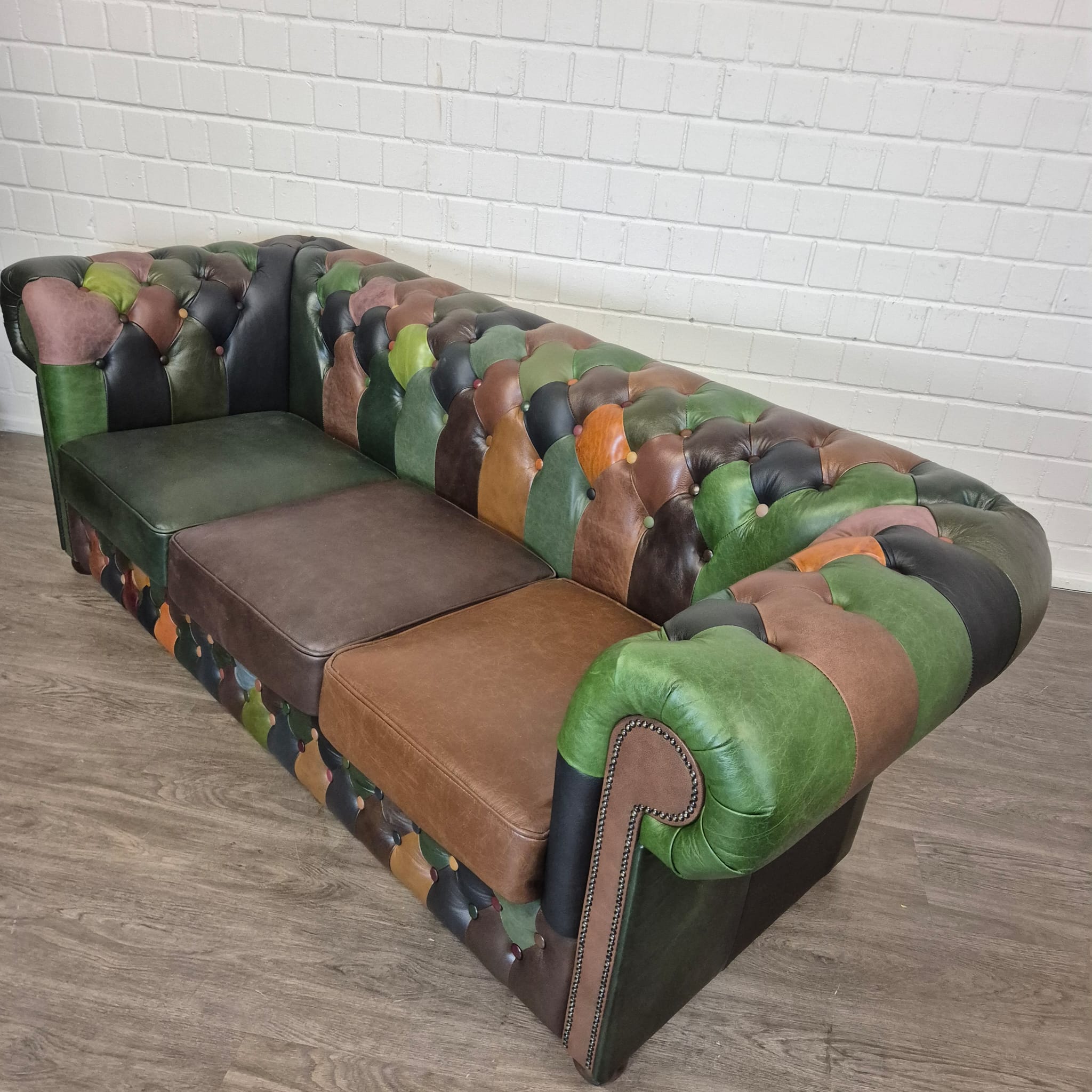 Chesterfield Bank Leder Model Jungle 2,25 m - Afbeelding 6