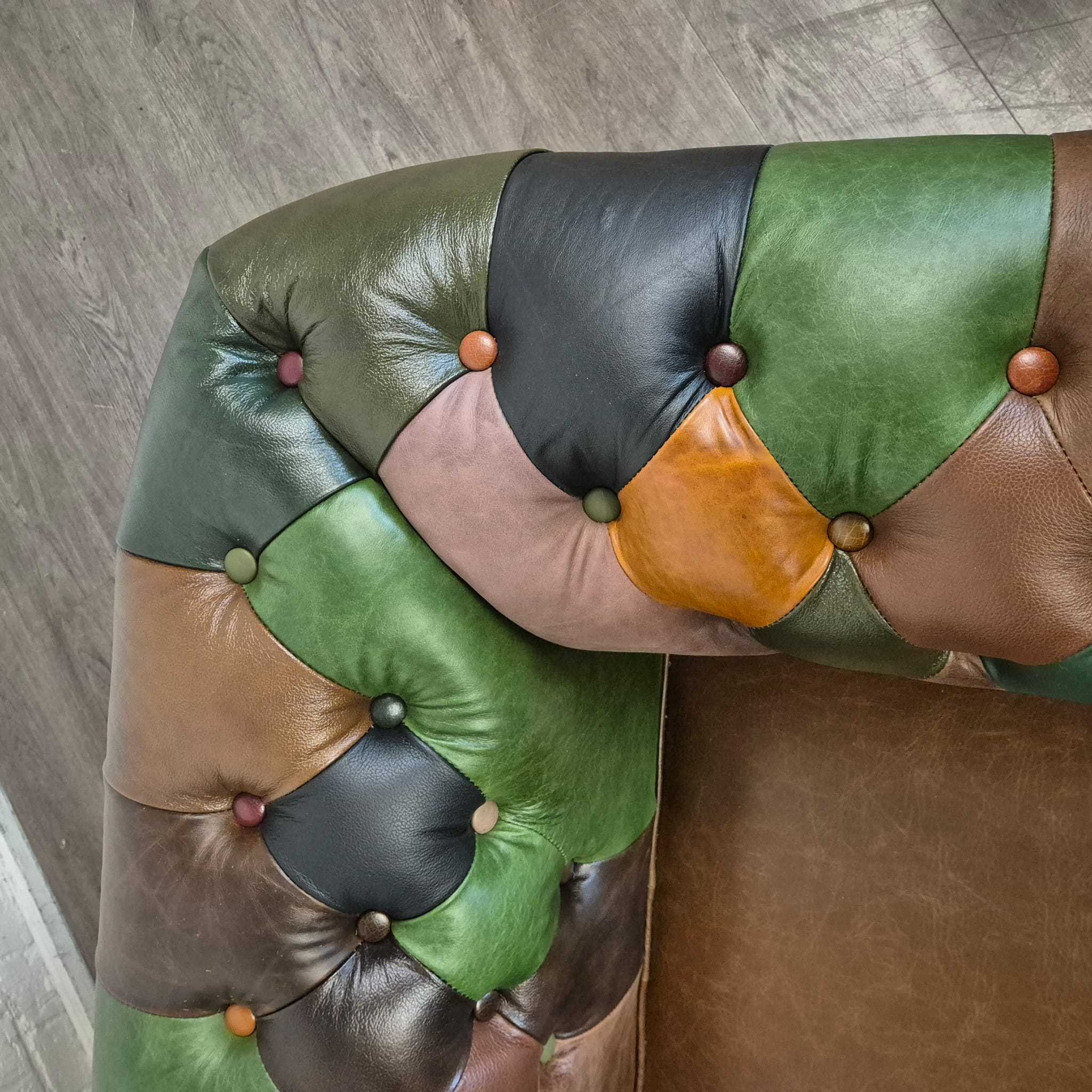 Chesterfield Bank Leder Model Jungle 2,25 m - Afbeelding 13