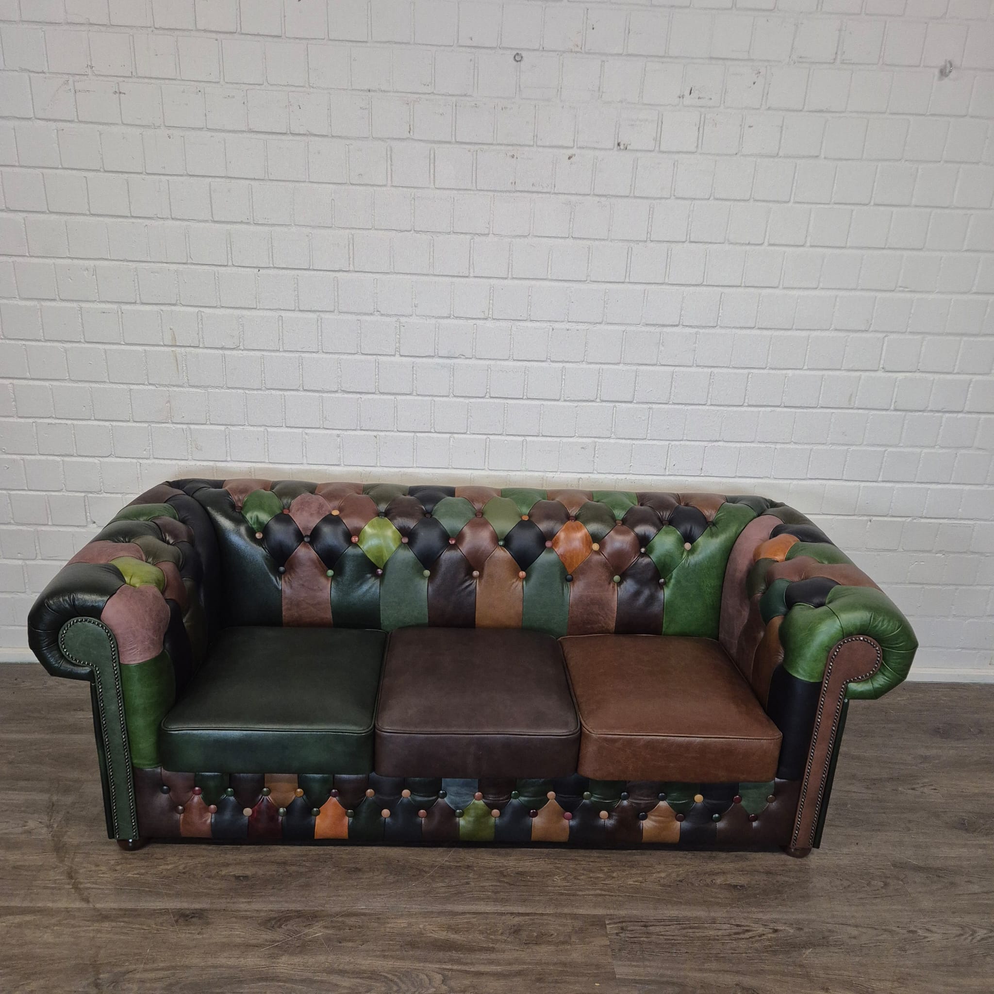 Chesterfield Bank Leder Model Jungle 2,25 m - Afbeelding 3