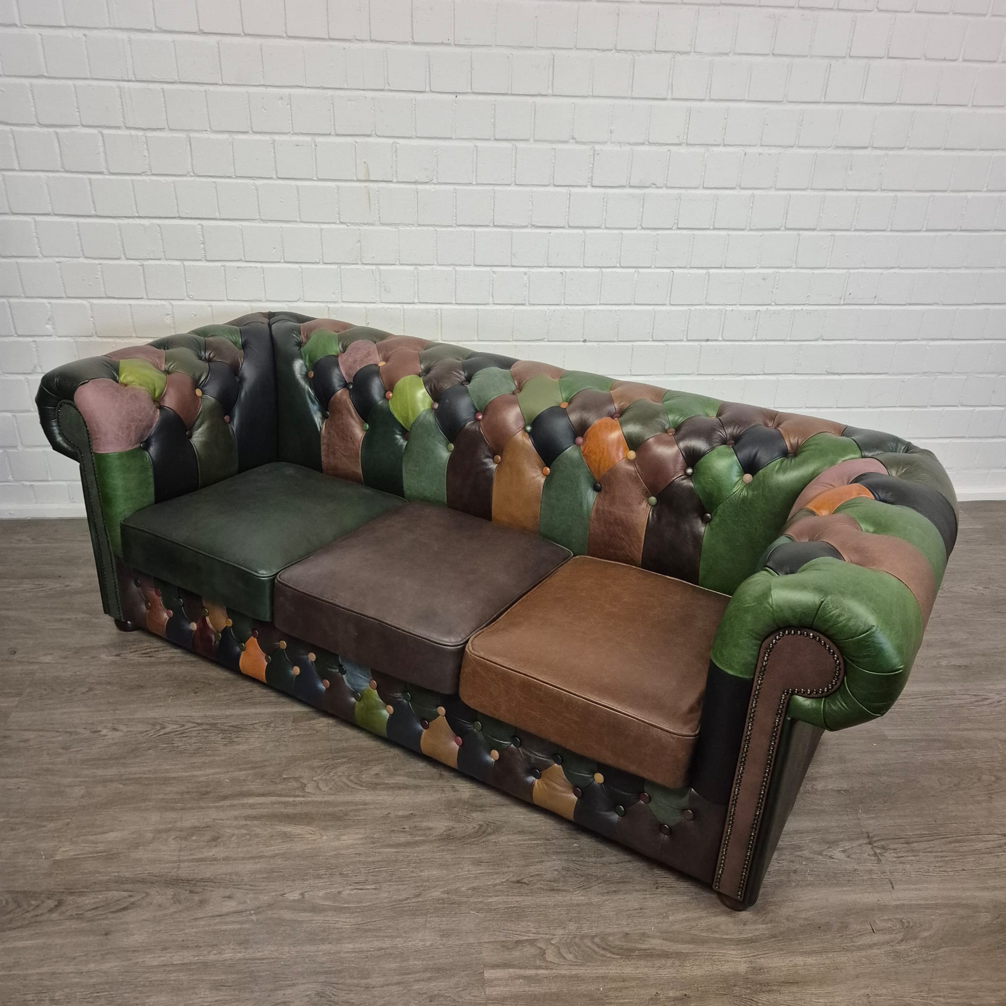 Chesterfield Bank Leder Model Jungle 2,25 m - Afbeelding 5