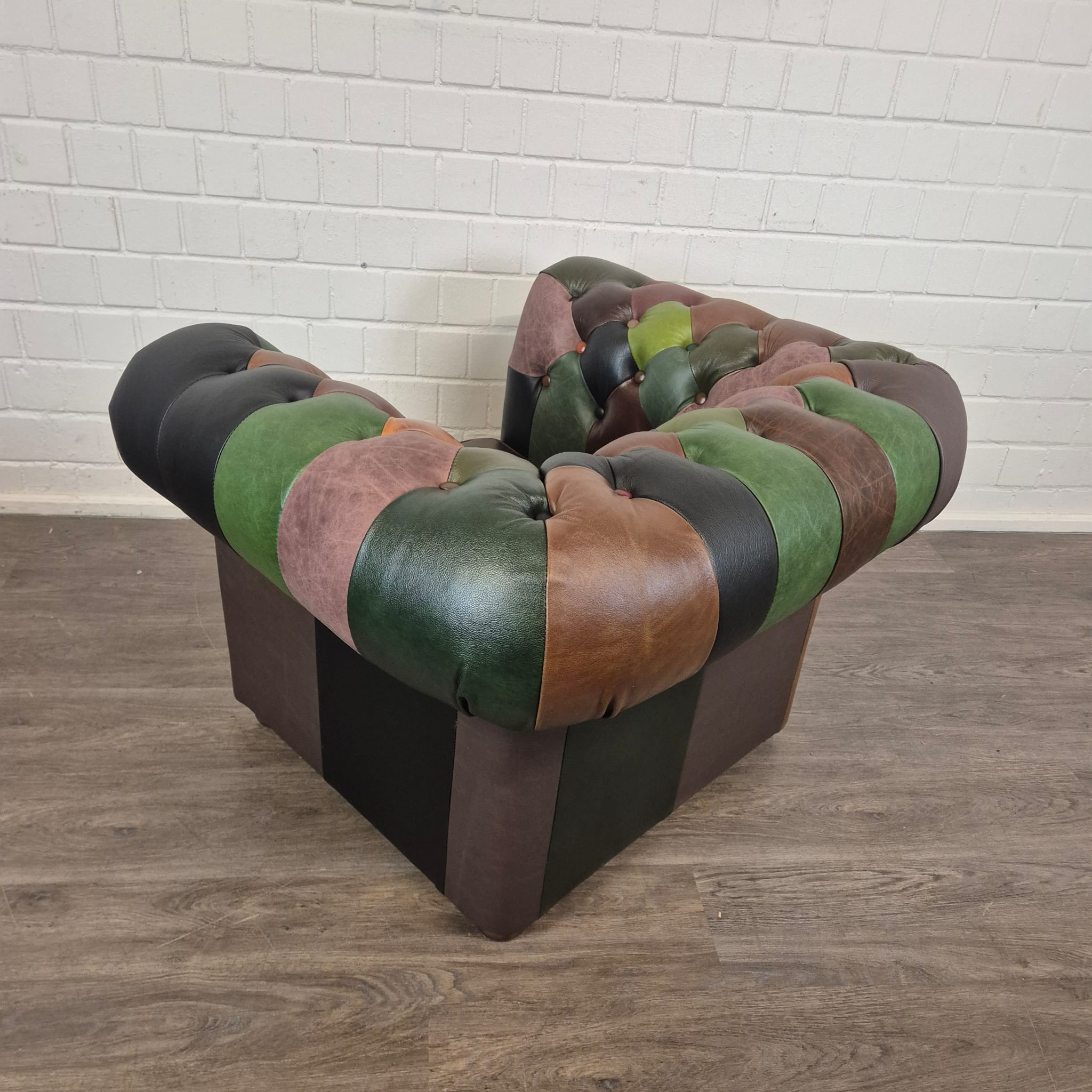 Chesterfield Fauteuil Leder Model Jungle Set - Afbeelding 18