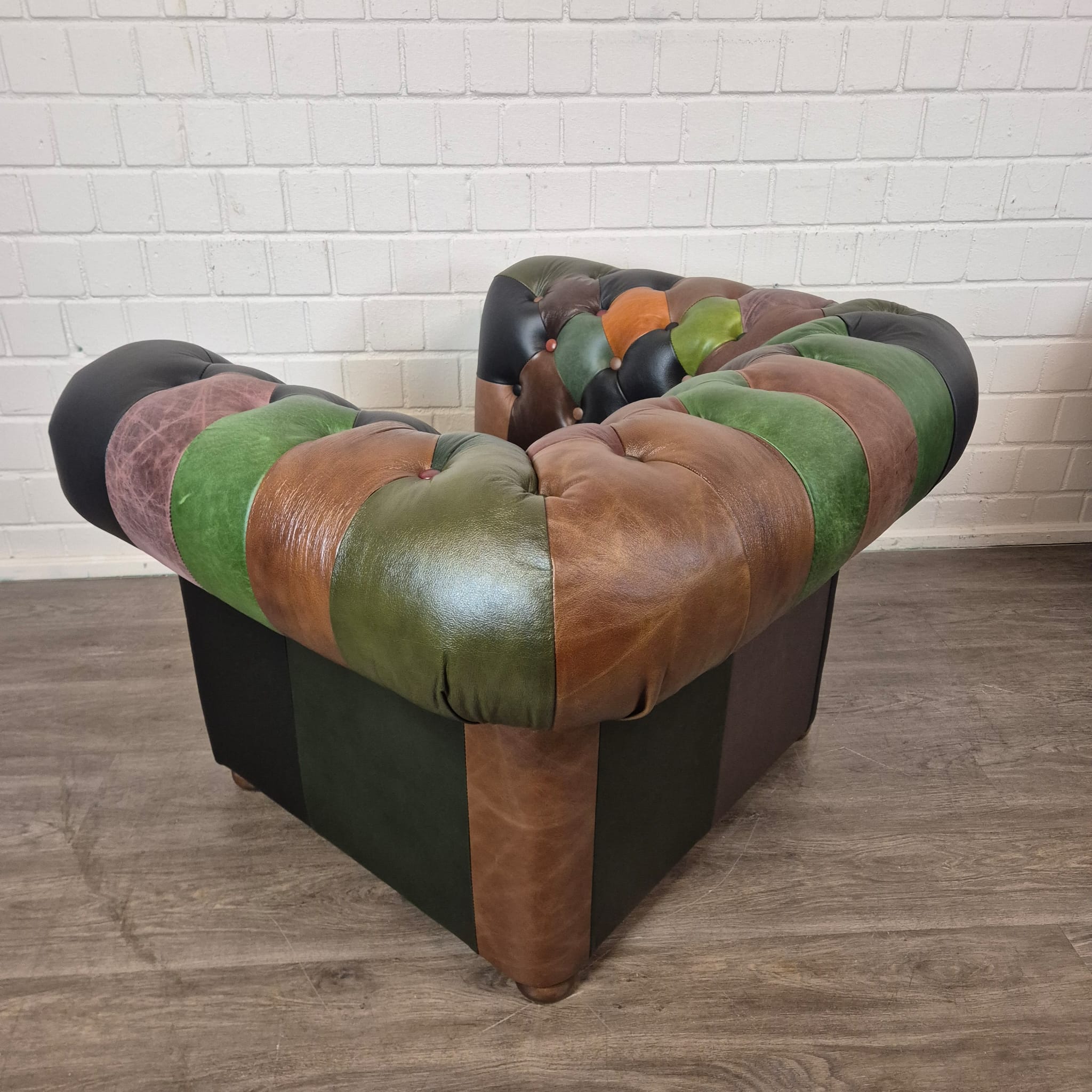 Chesterfield Fauteuil Leder Model Jungle Set - Afbeelding 11