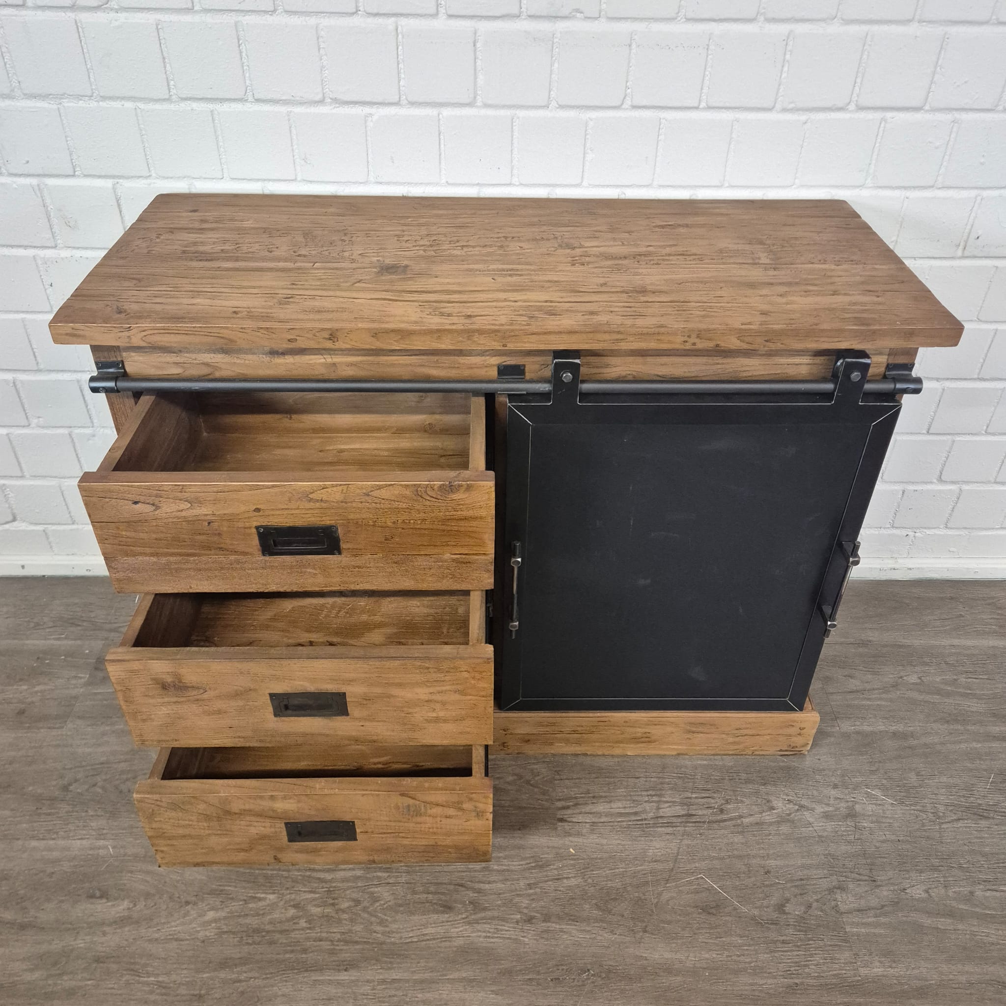 Commode Ladenkast Teak 1,01 m - Afbeelding 11