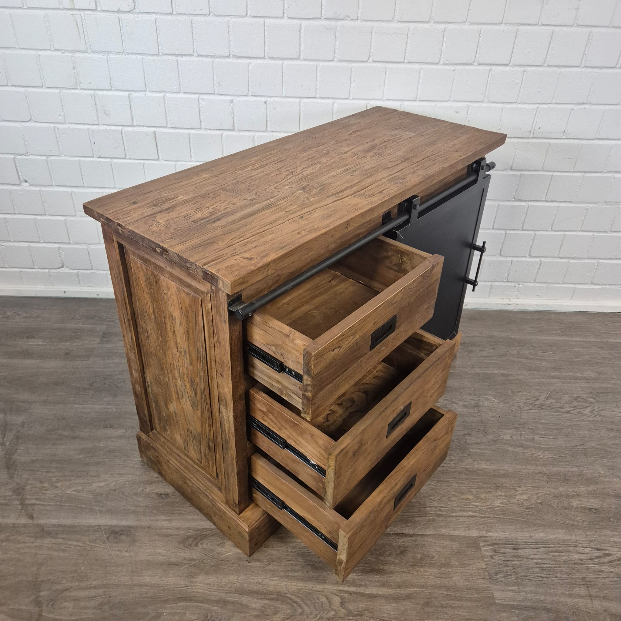 Commode Ladenkast Teak 1,01 m - Afbeelding 9