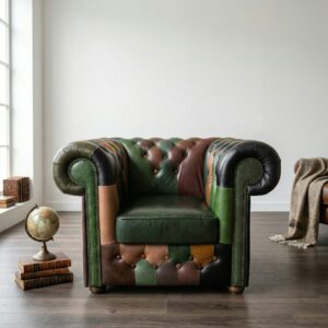 Chesterfield Fauteuil Leder Model Jungle