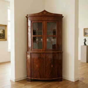 Hoekkast Biedermeier 1800 Mahonie