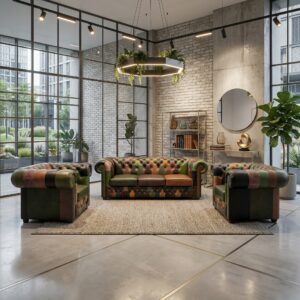 Chesterfield Bankstel Model Jungle 3-1-1 Leder