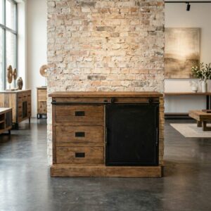 Commode Ladenkast Teak 1,01 m