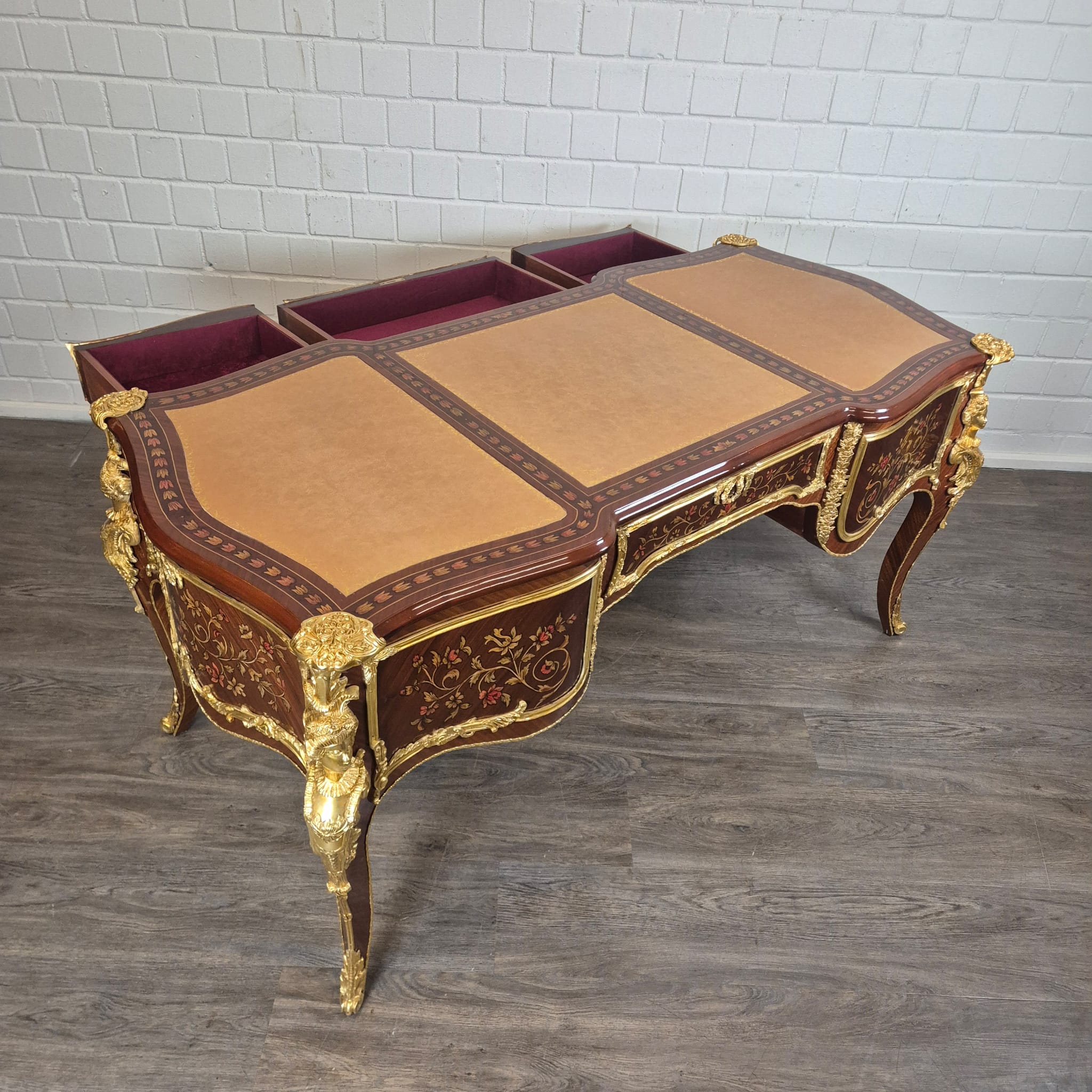 Bureau Rococo-Stijl Noten 1,80 m x 0,84 m - Afbeelding 20