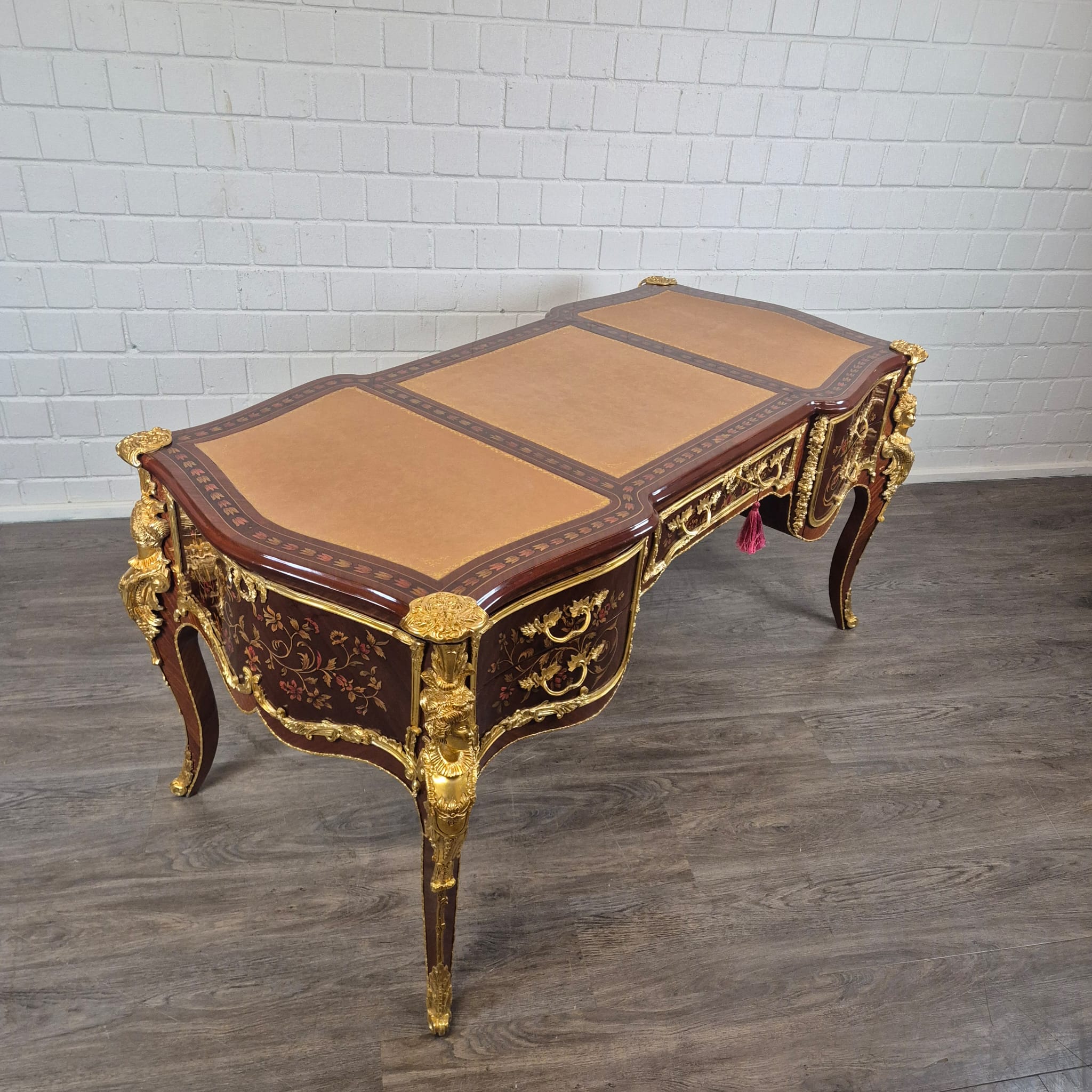 Bureau Rococo-Stijl Noten 1,80 m x 0,84 m - Afbeelding 4