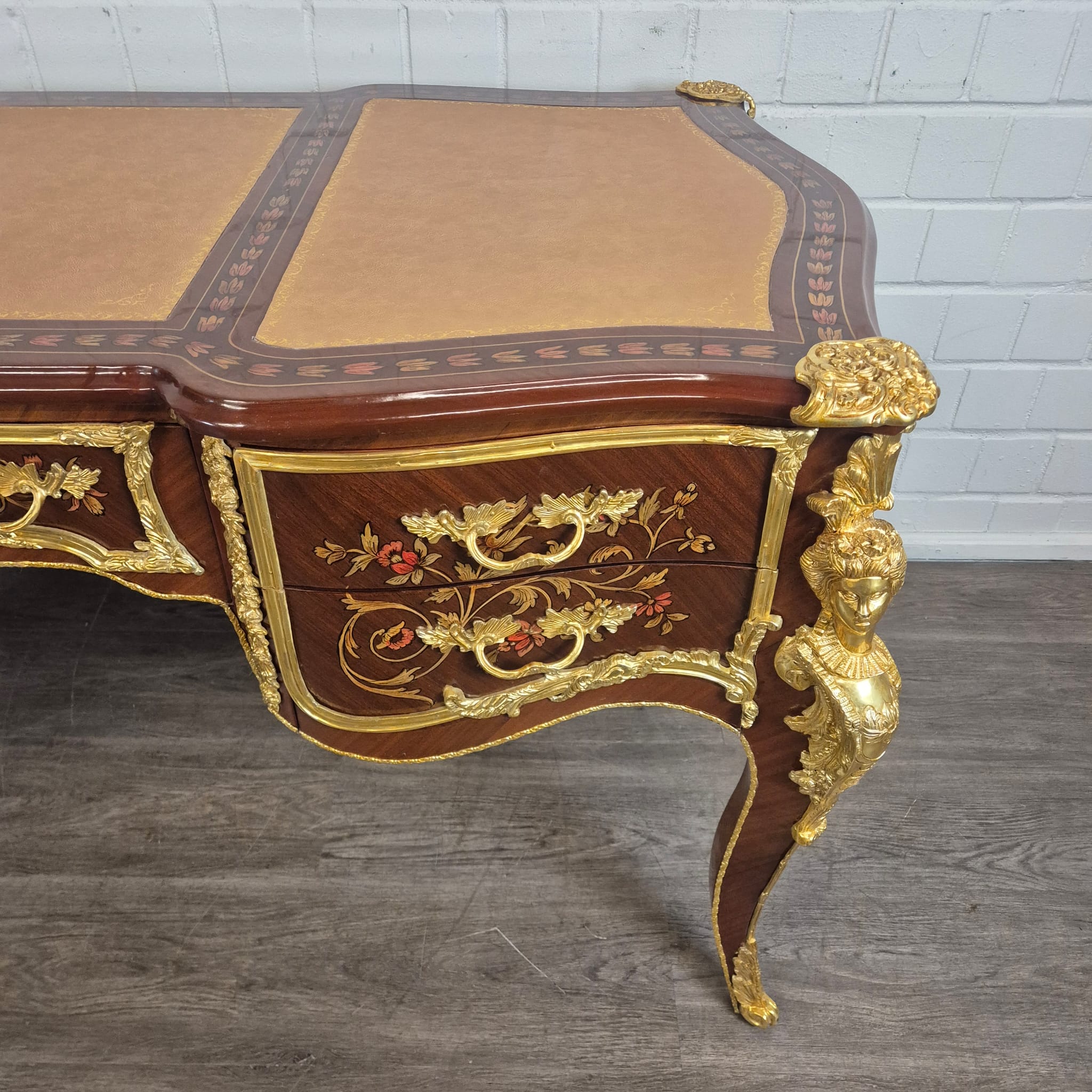 Bureau Rococo-Stijl Noten 1,80 m x 0,84 m - Afbeelding 9