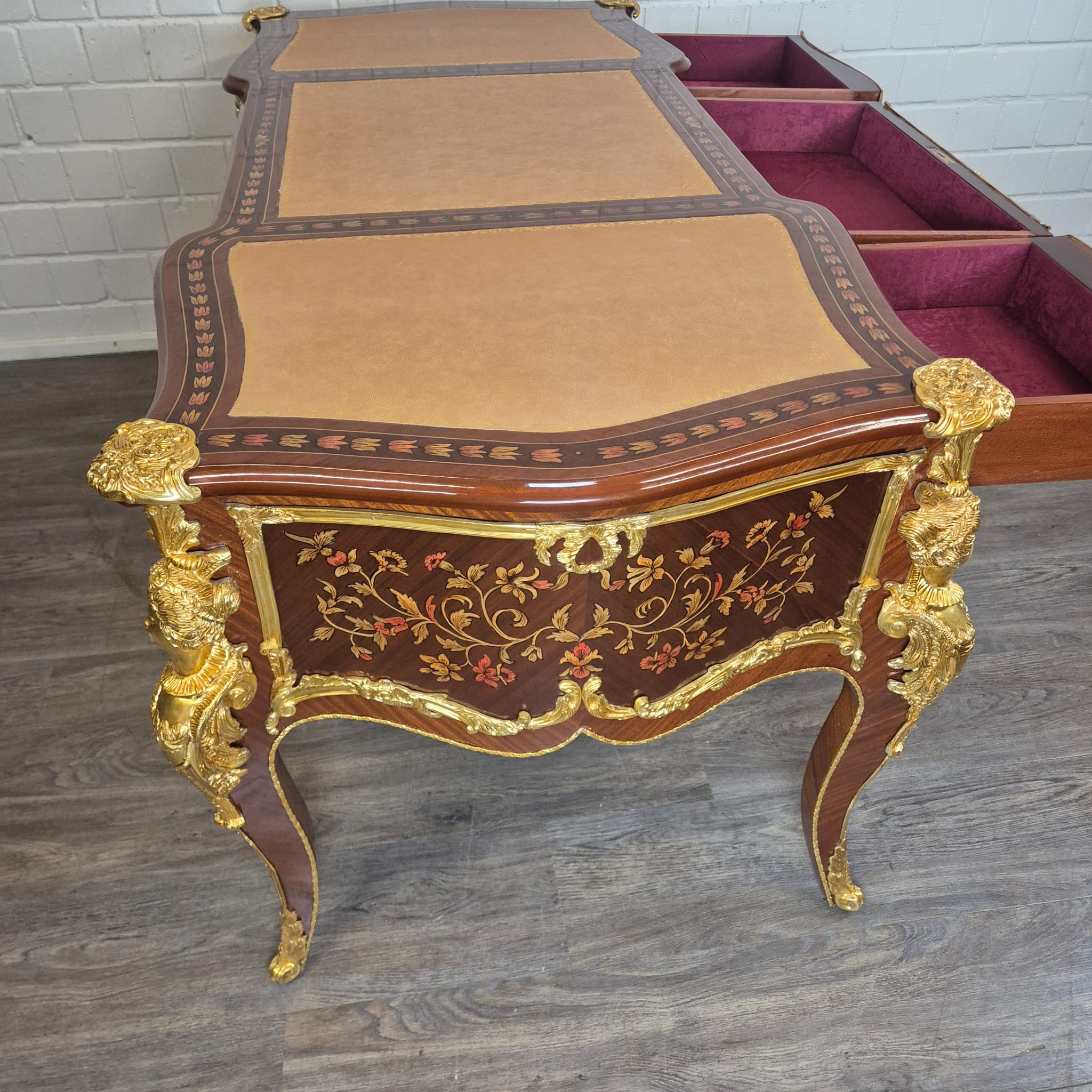 Bureau Rococo-Stijl Noten 1,80 m x 0,84 m - Afbeelding 21