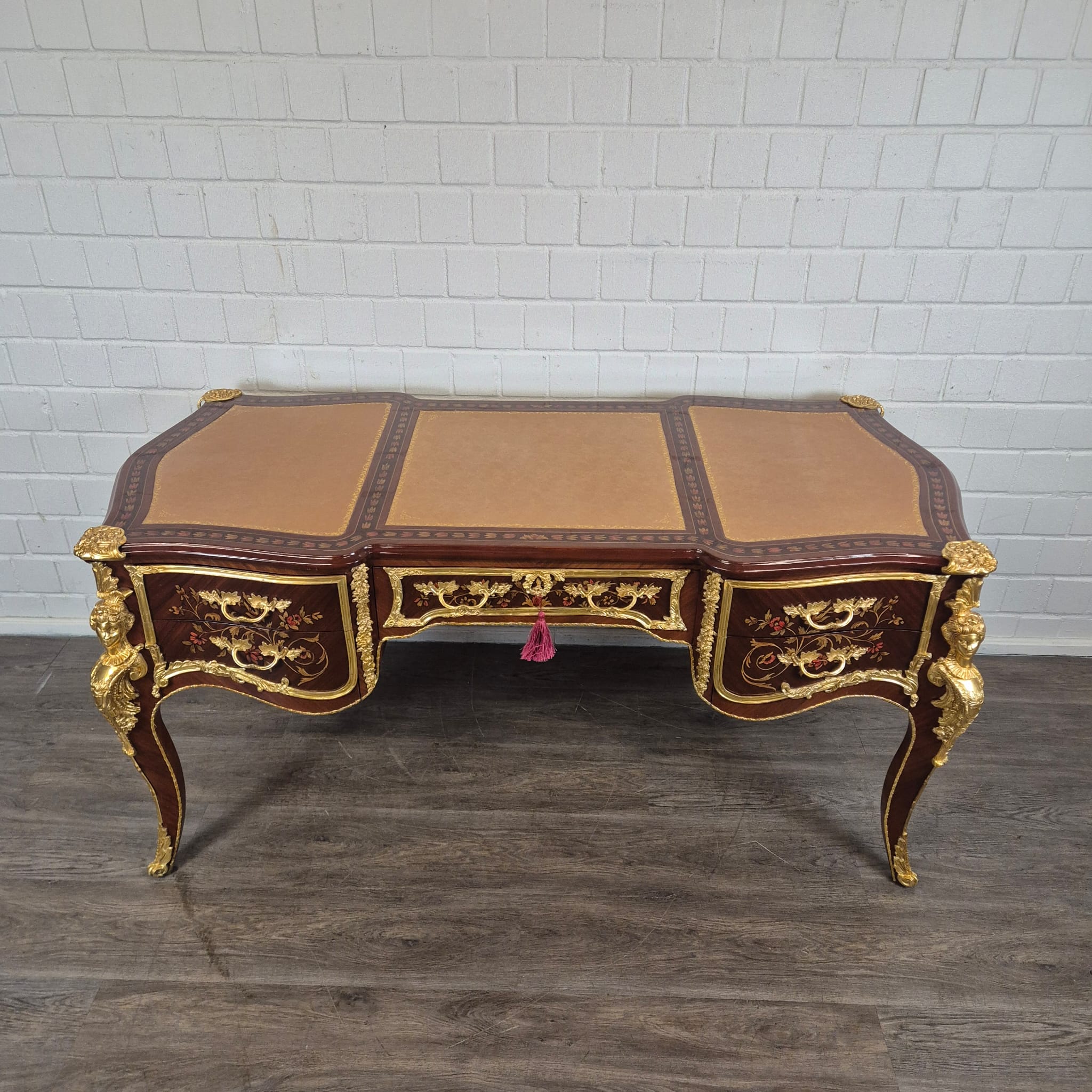 Bureau Rococo-Stijl Noten 1,80 m x 0,84 m - Afbeelding 3