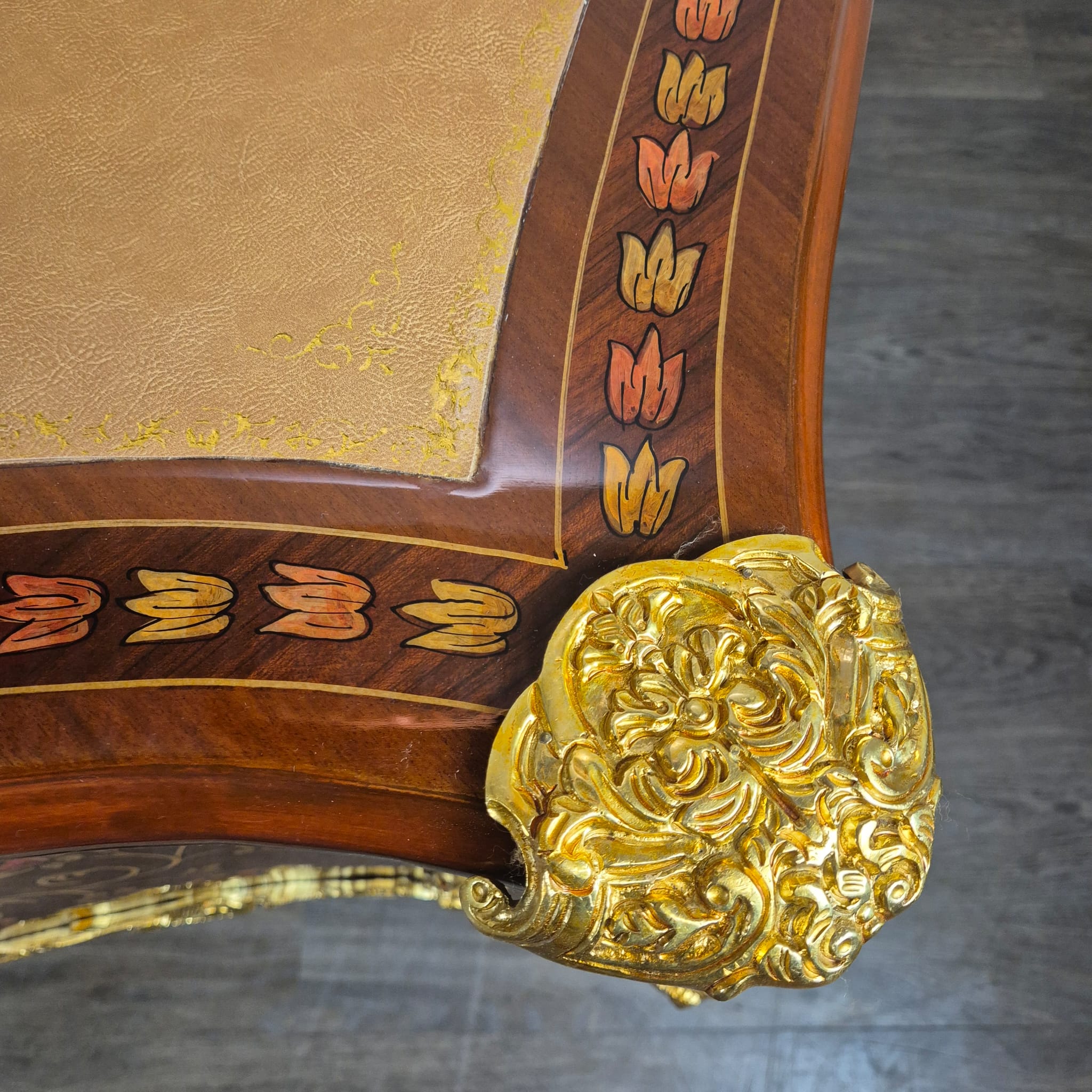 Bureau Rococo-Stijl Noten 1,80 m x 0,84 m - Afbeelding 10