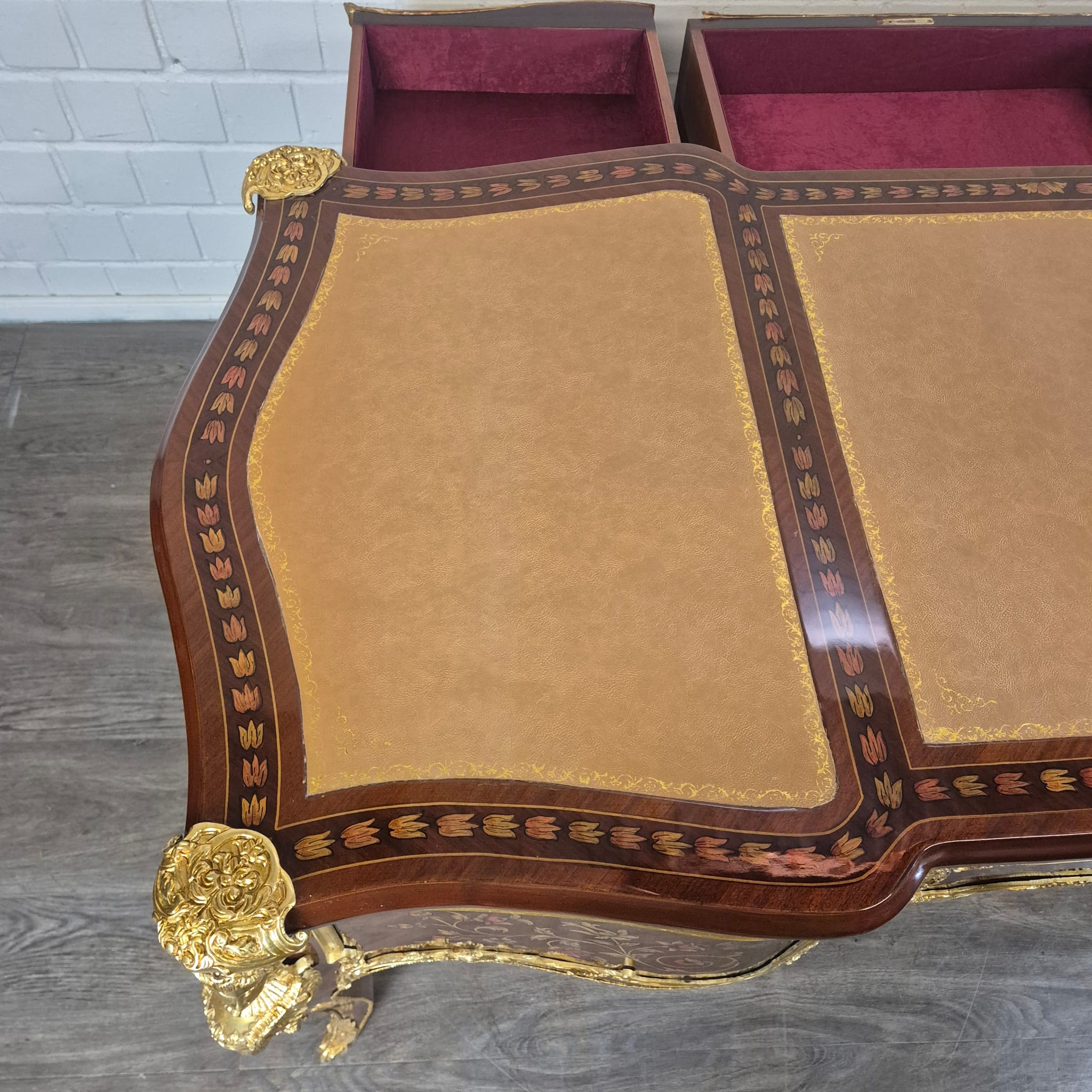 Bureau Rococo-Stijl Noten 1,80 m x 0,84 m - Afbeelding 17