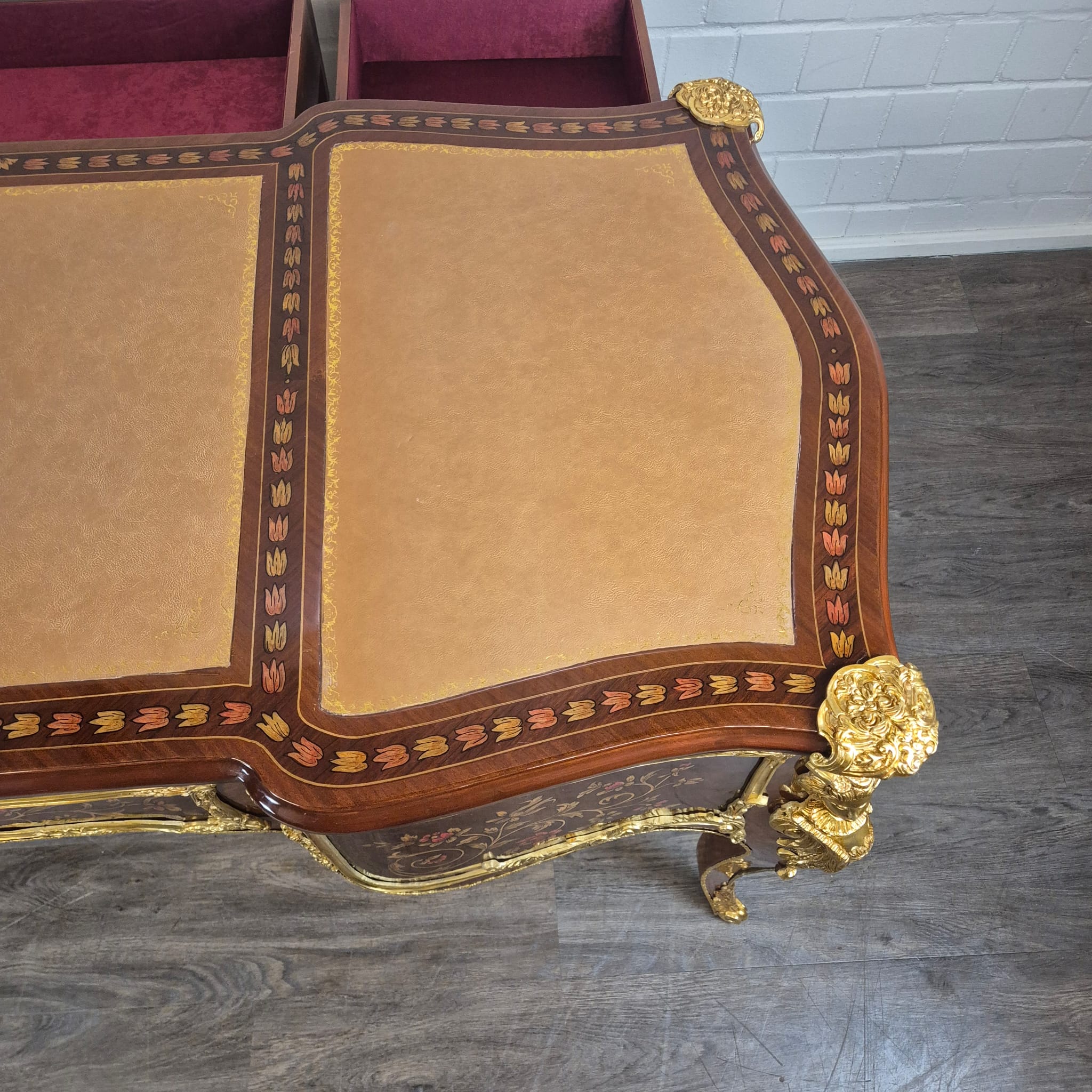 Bureau Rococo-Stijl Noten 1,80 m x 0,84 m - Afbeelding 19