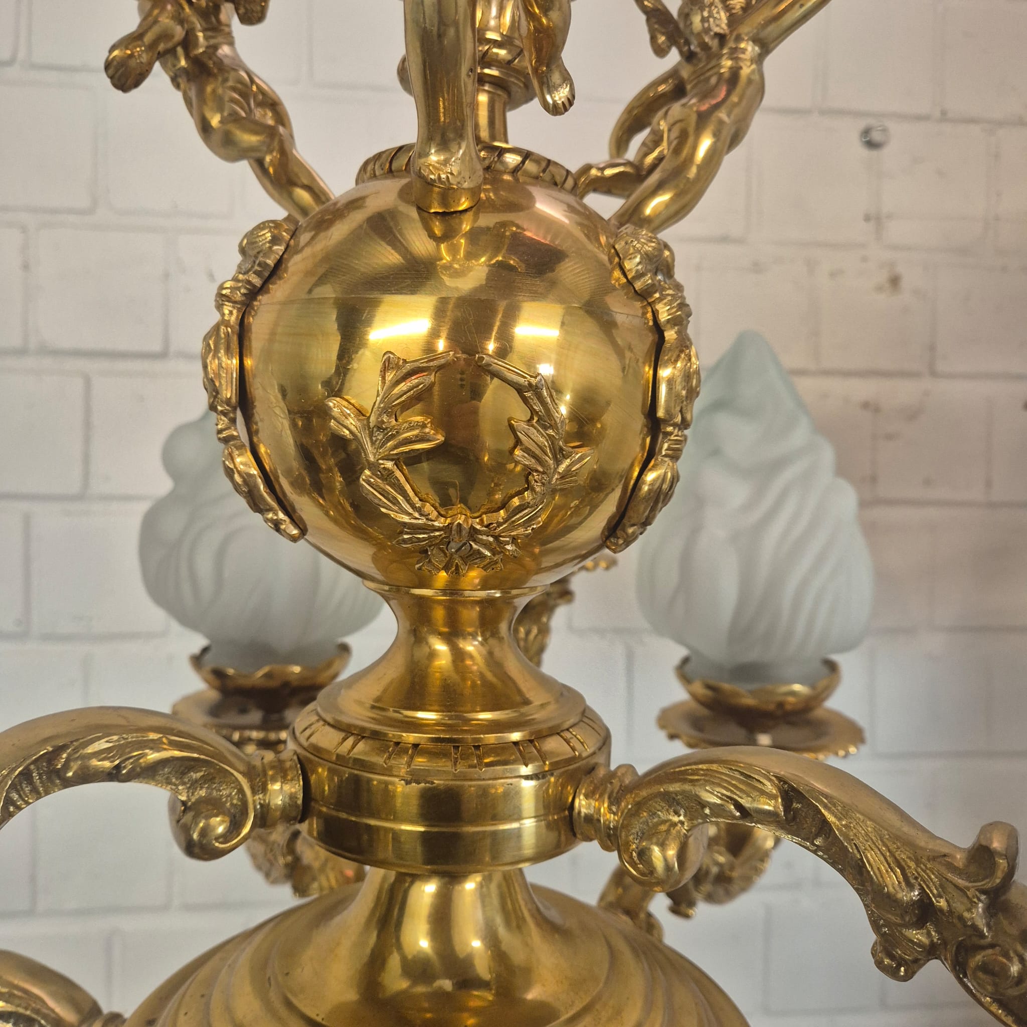 Set Stalampen Messing Marmer 2,10 m - Afbeelding 13