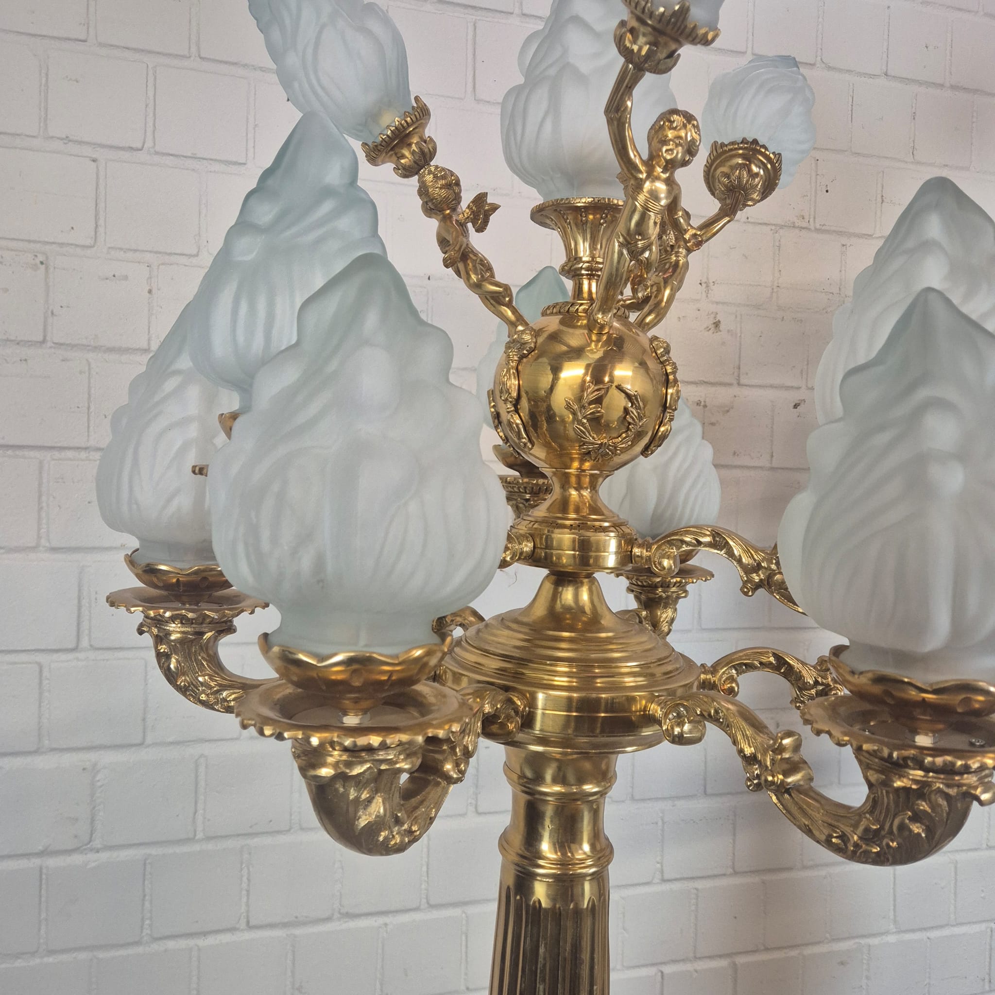 Set Stalampen Messing Marmer 2,10 m - Afbeelding 10