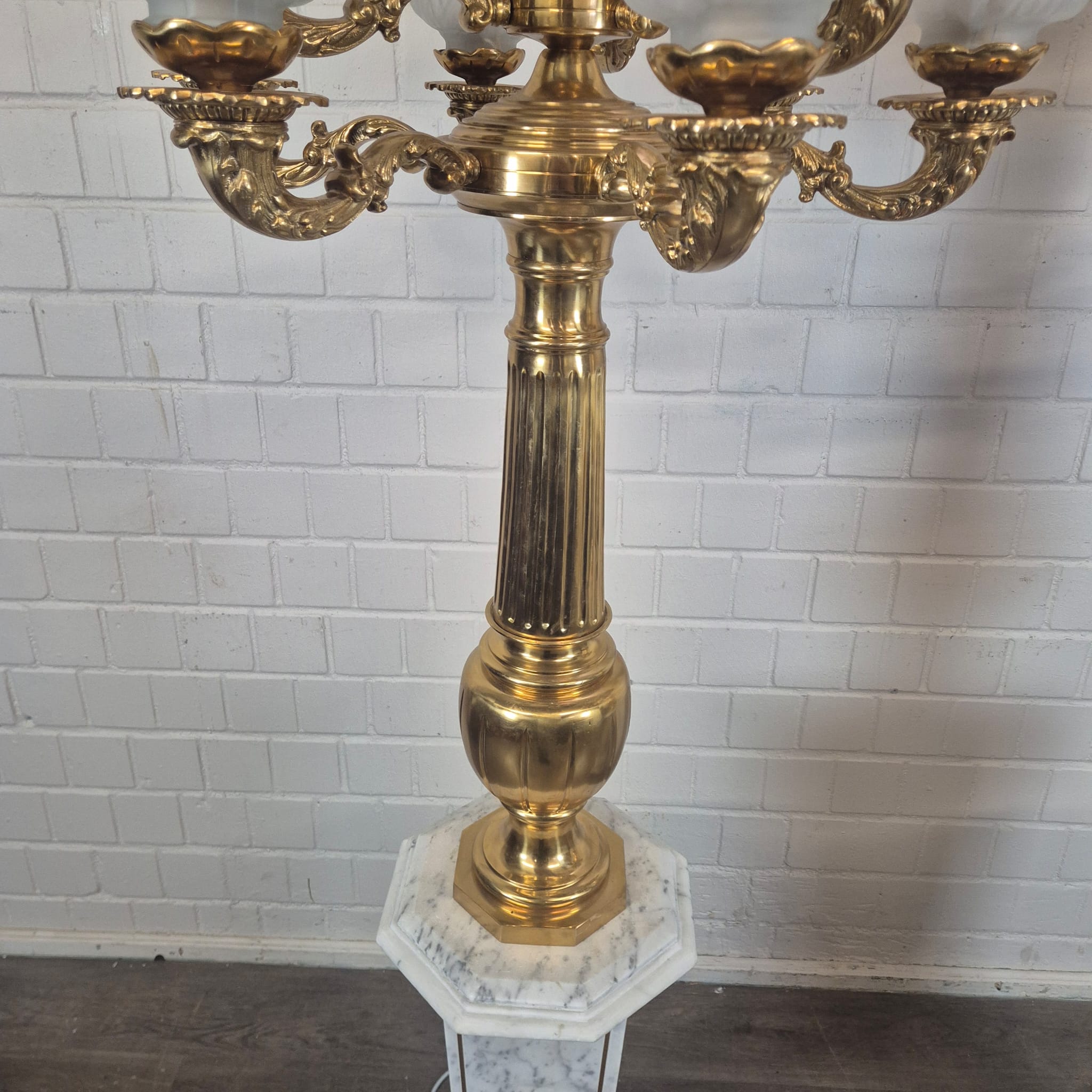 Set Stalampen Messing Marmer 2,10 m - Afbeelding 19