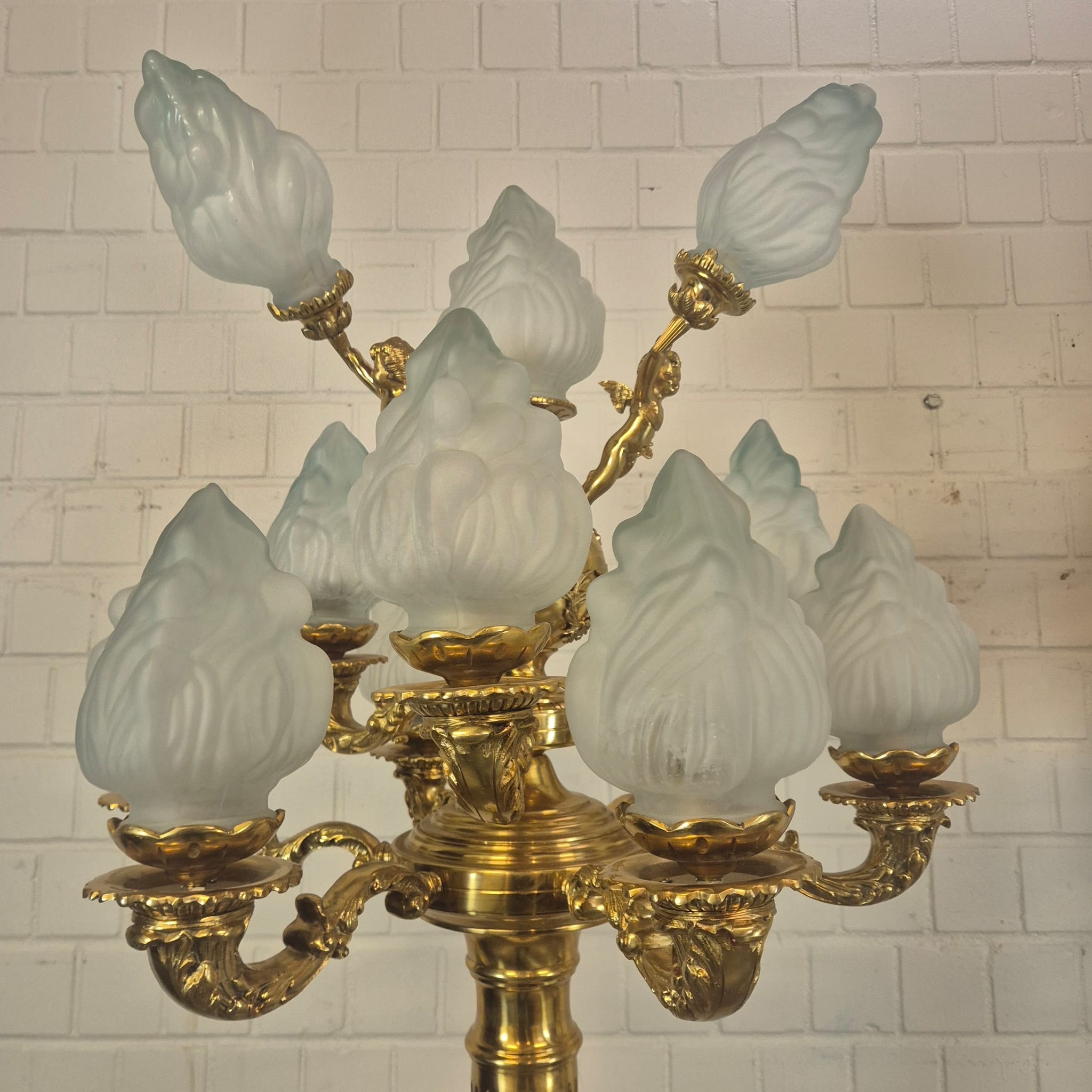 Set Stalampen Messing Marmer 2,10 m - Afbeelding 15