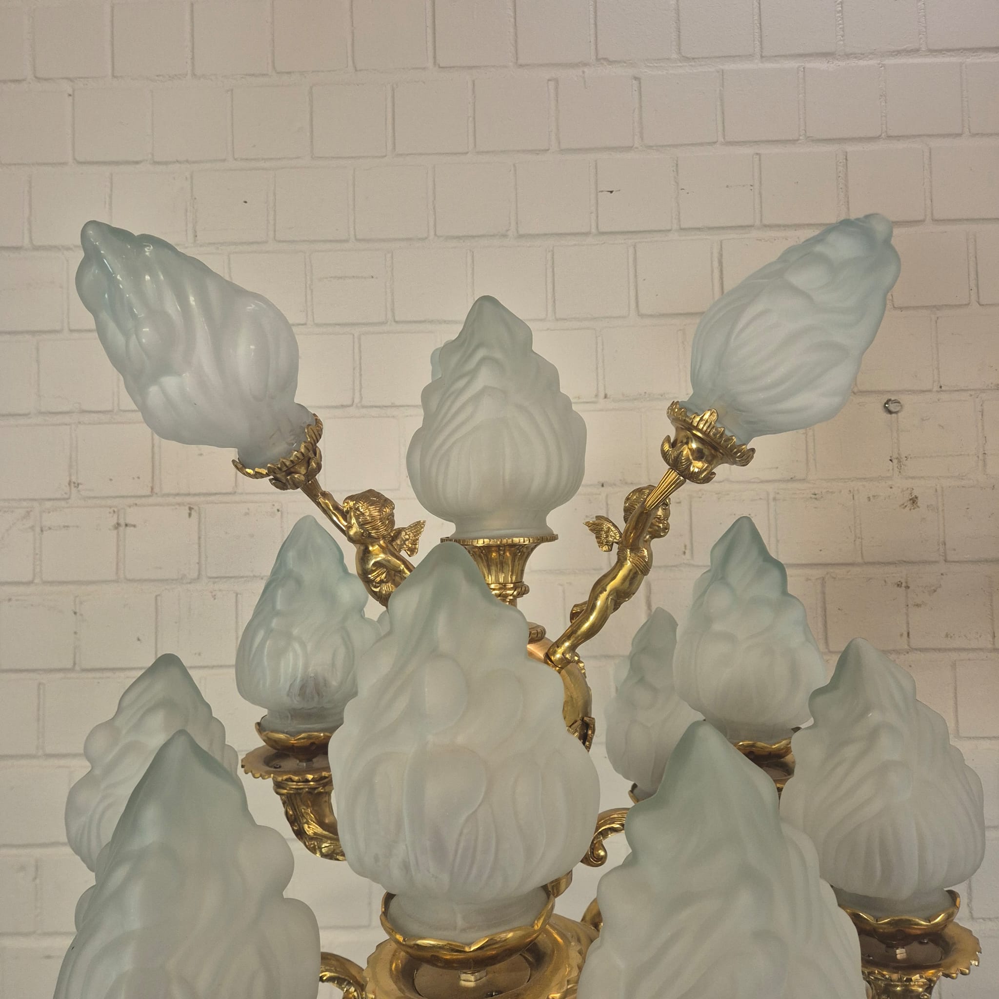 Set Stalampen Messing Marmer 2,10 m - Afbeelding 8