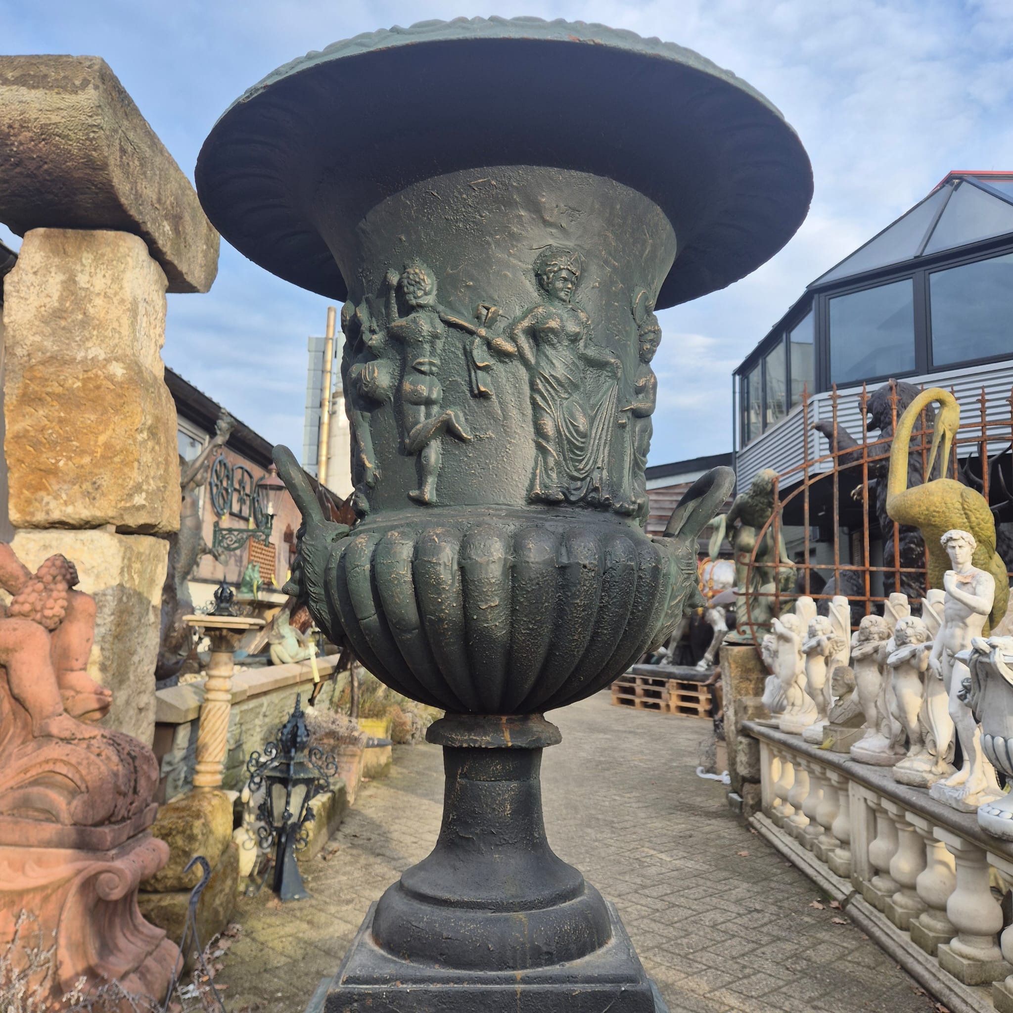 Vaas op Sokkel Gietijzer 1,60 m - Afbeelding 4