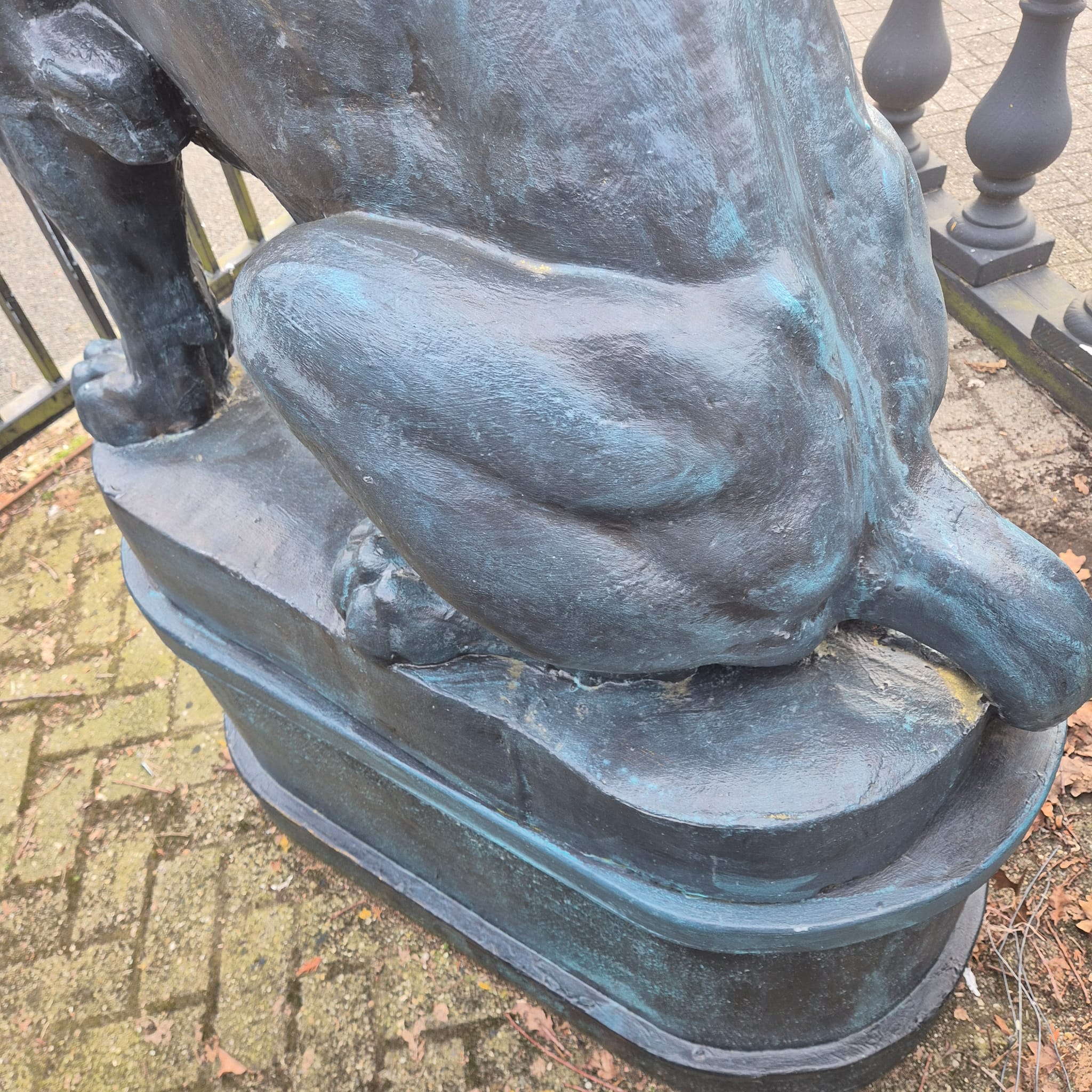 Beeld Tuinbeeld Beton Leeuw 1,80 m - Afbeelding 12