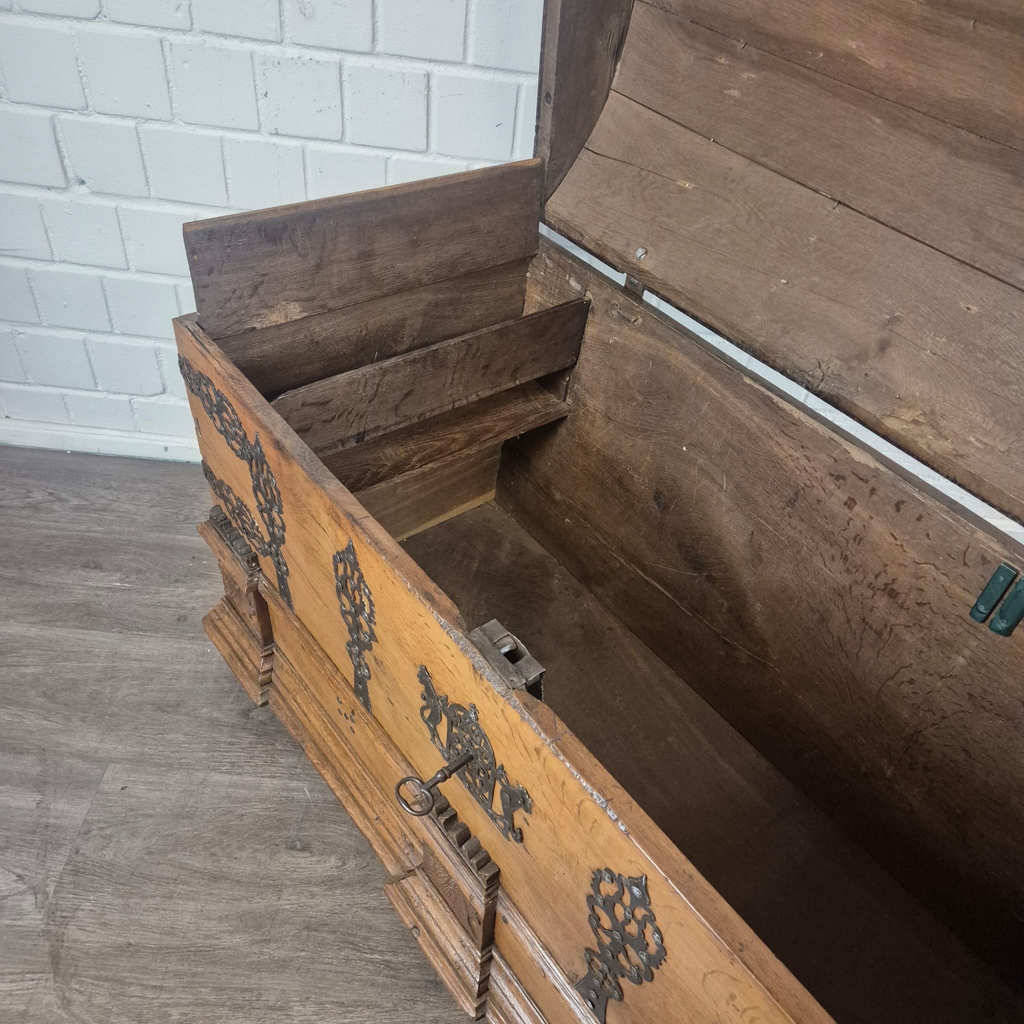 Dekenkist Kist Barok 1779 Eiken - Afbeelding 14