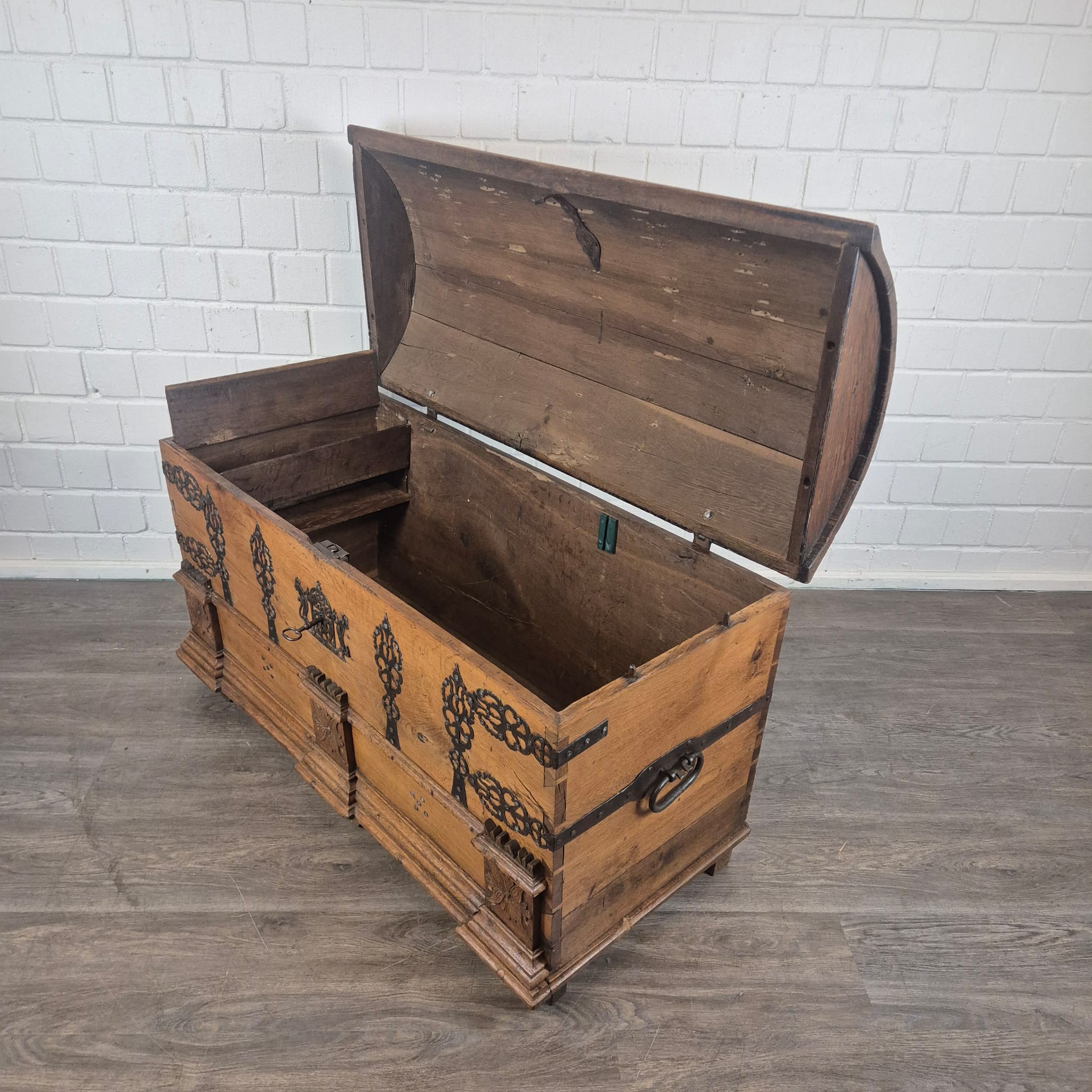 Dekenkist Kist Barok 1779 Eiken - Afbeelding 12