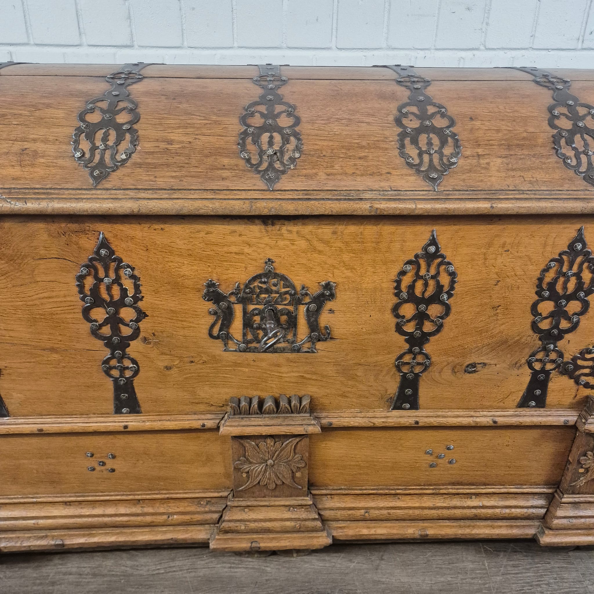 Dekenkist Kist Barok 1779 Eiken - Afbeelding 8