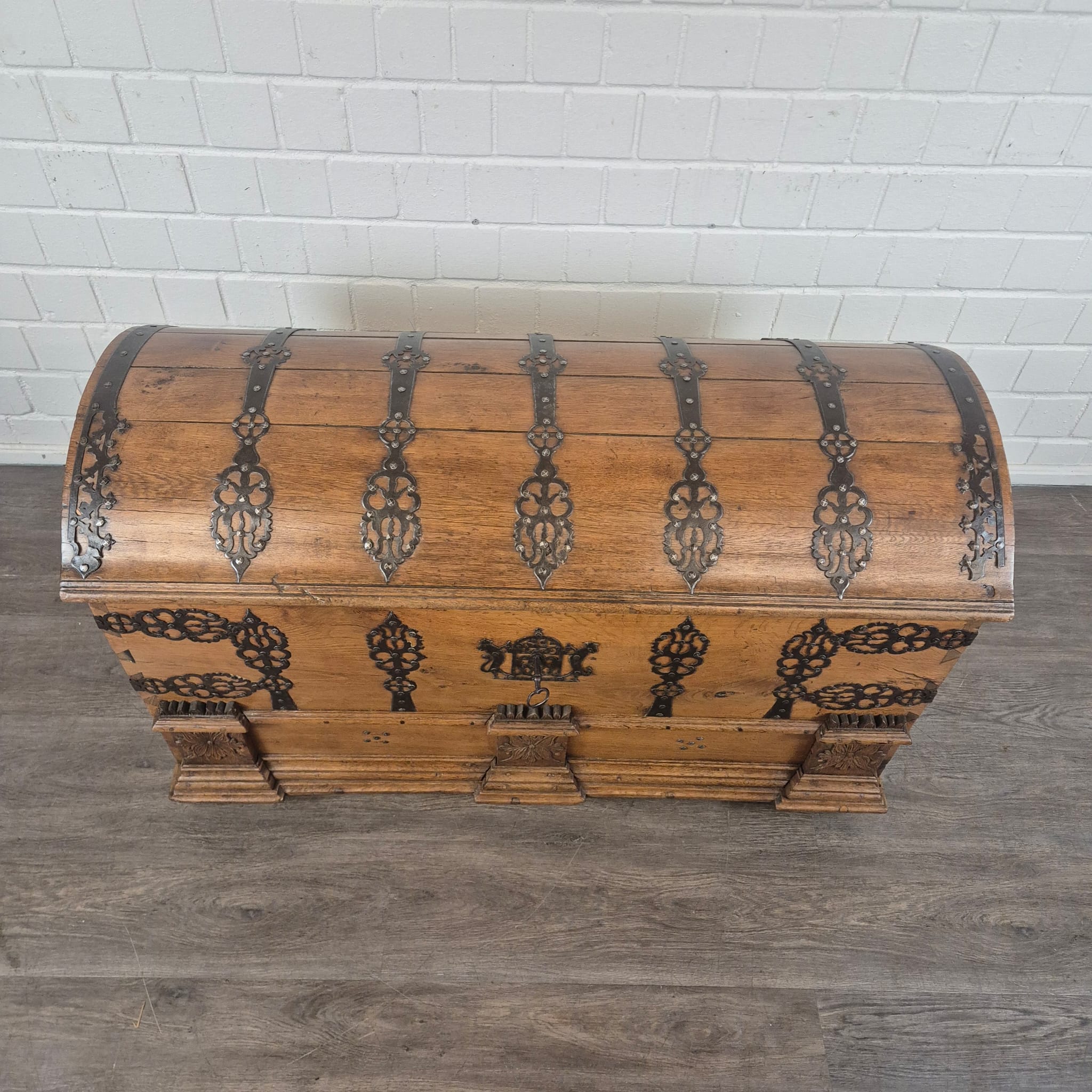 Dekenkist Kist Barok 1779 Eiken - Afbeelding 4