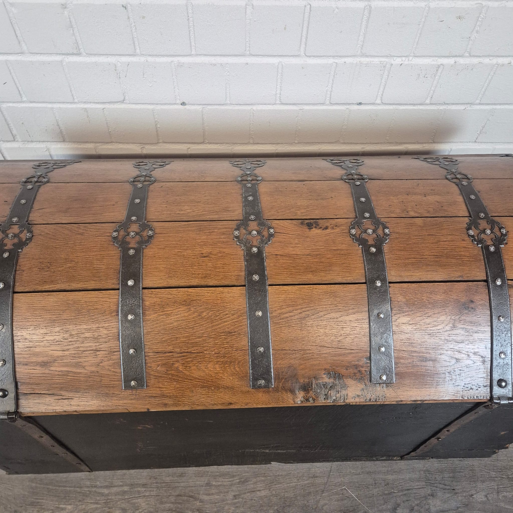 Dekenkist Kist Barok 1779 Eiken - Afbeelding 19