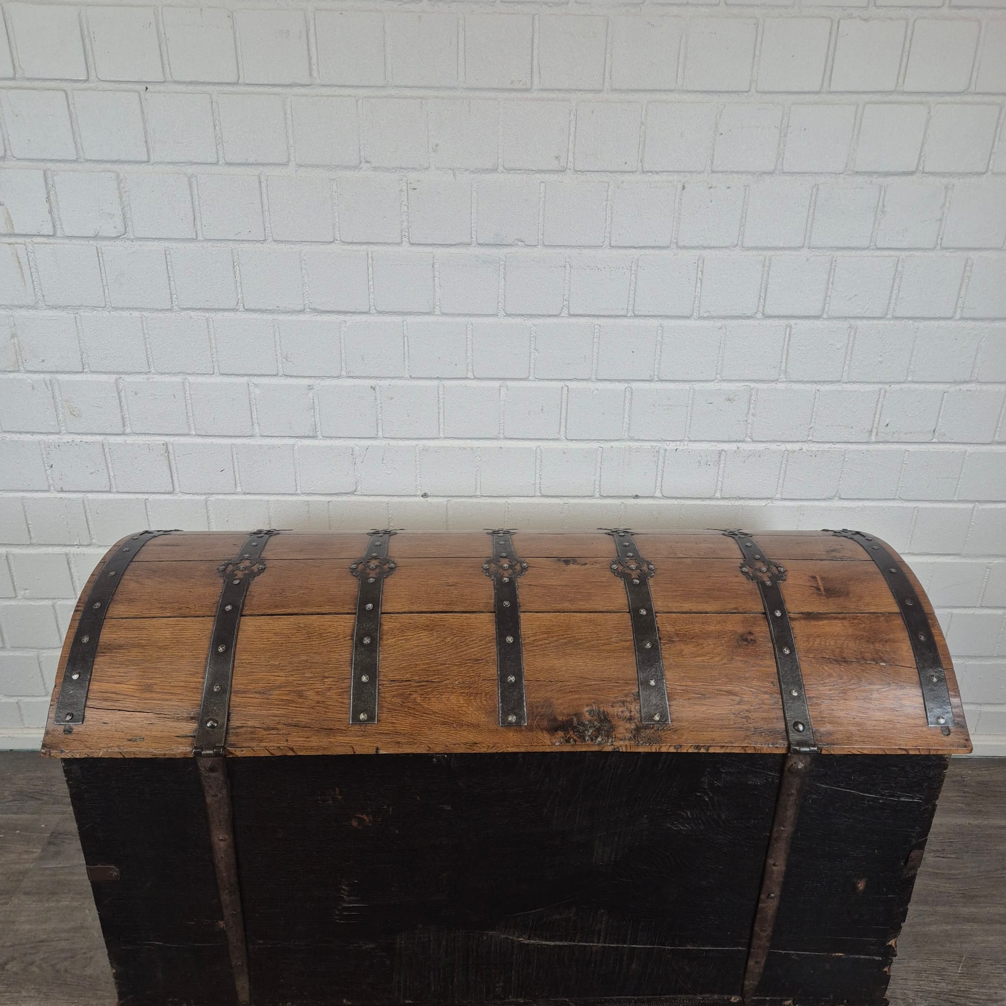 Dekenkist Kist Barok 1779 Eiken - Afbeelding 18