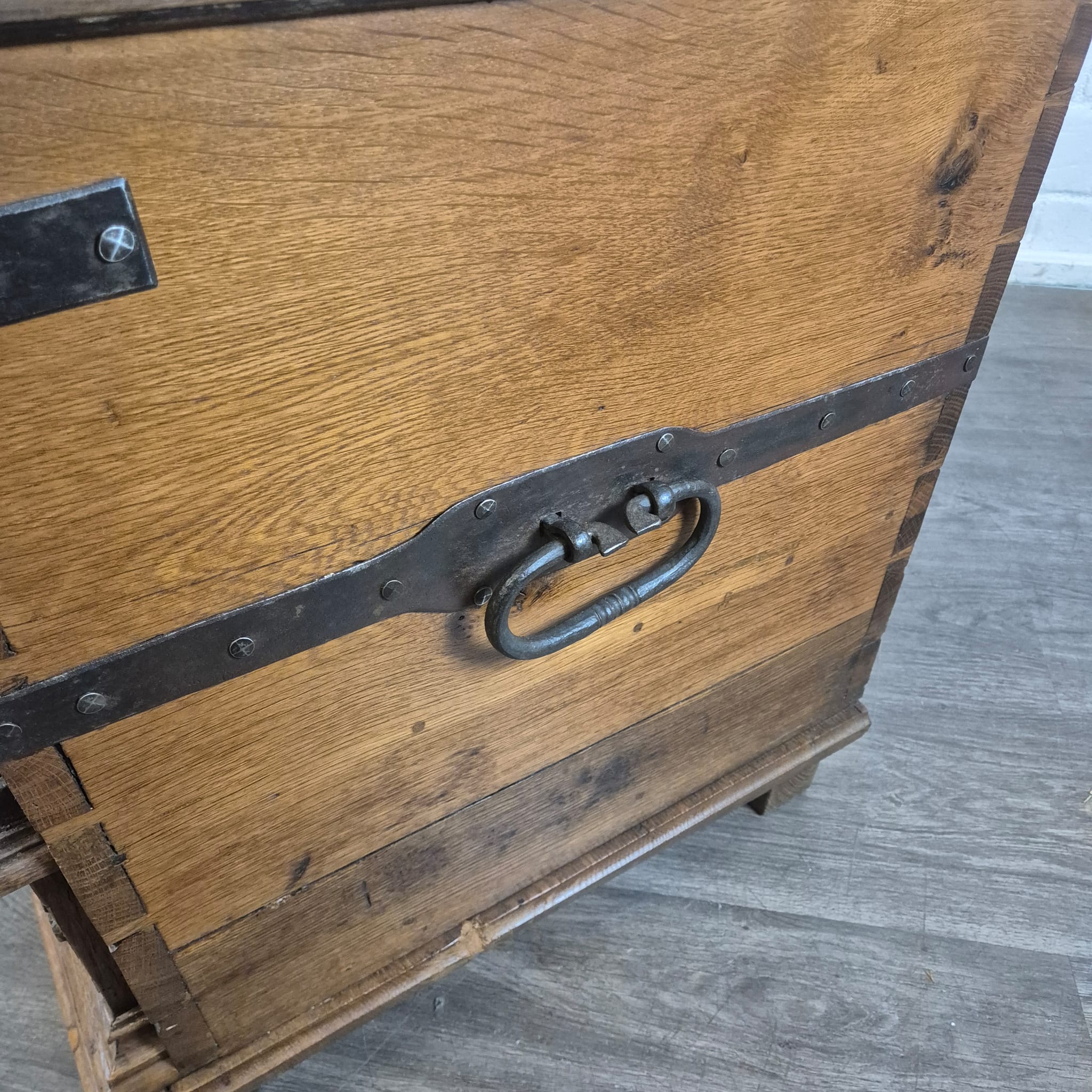 Dekenkist Kist Barok 1779 Eiken - Afbeelding 10