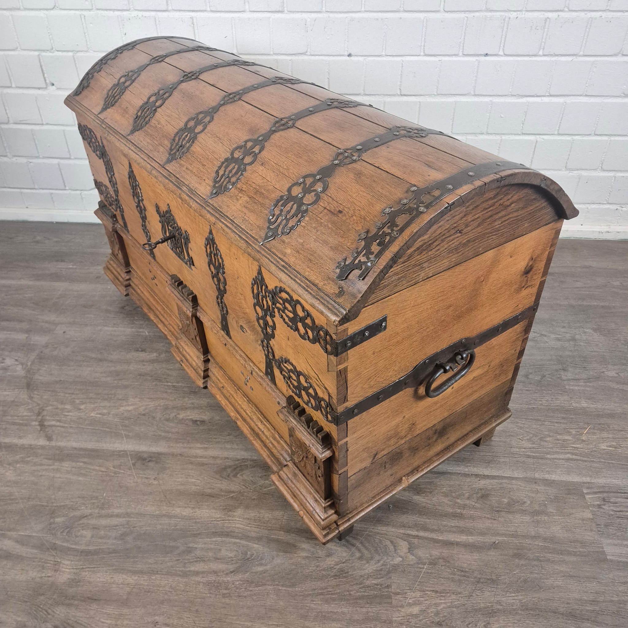 Dekenkist Kist Barok 1779 Eiken - Afbeelding 5