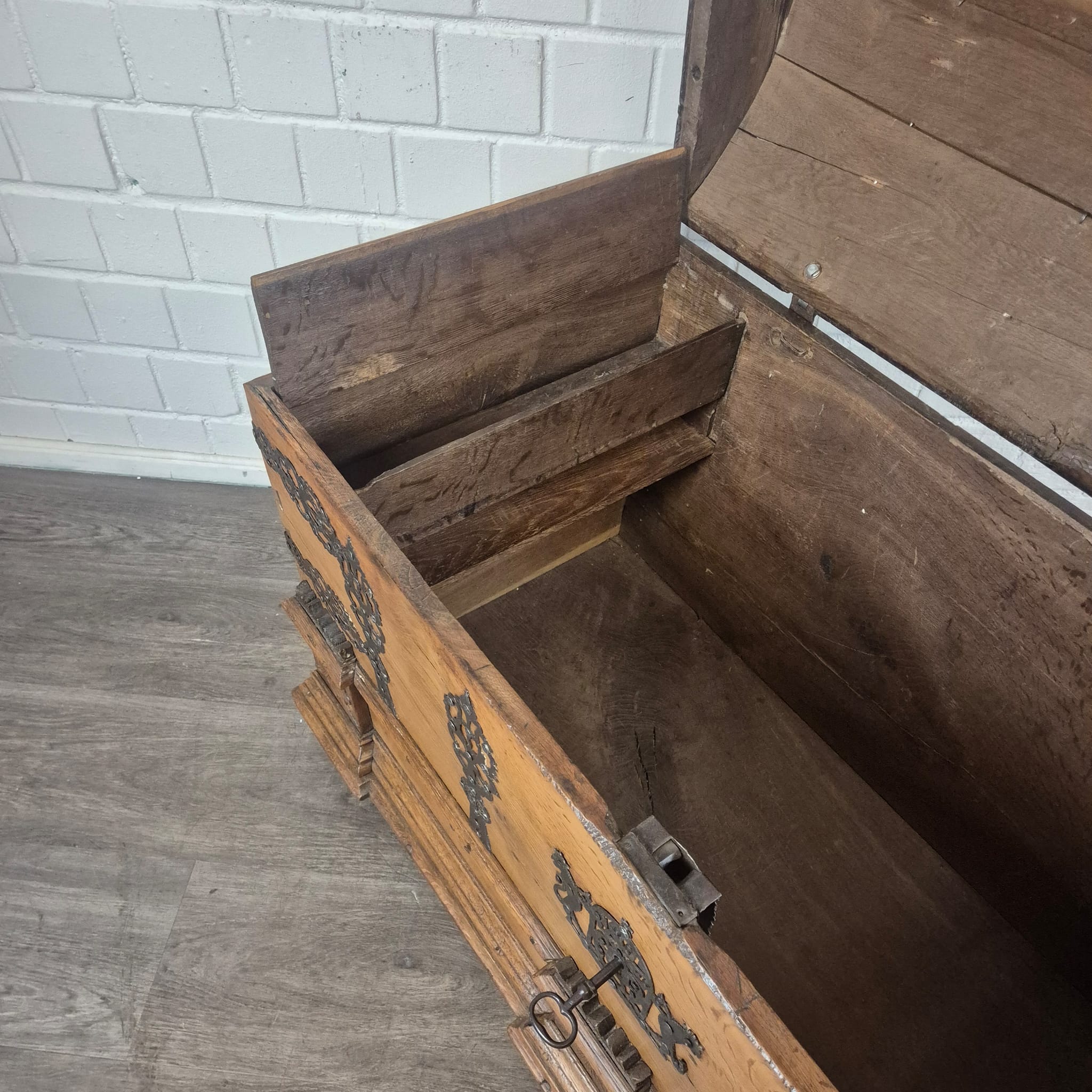 Dekenkist Kist Barok 1779 Eiken - Afbeelding 13