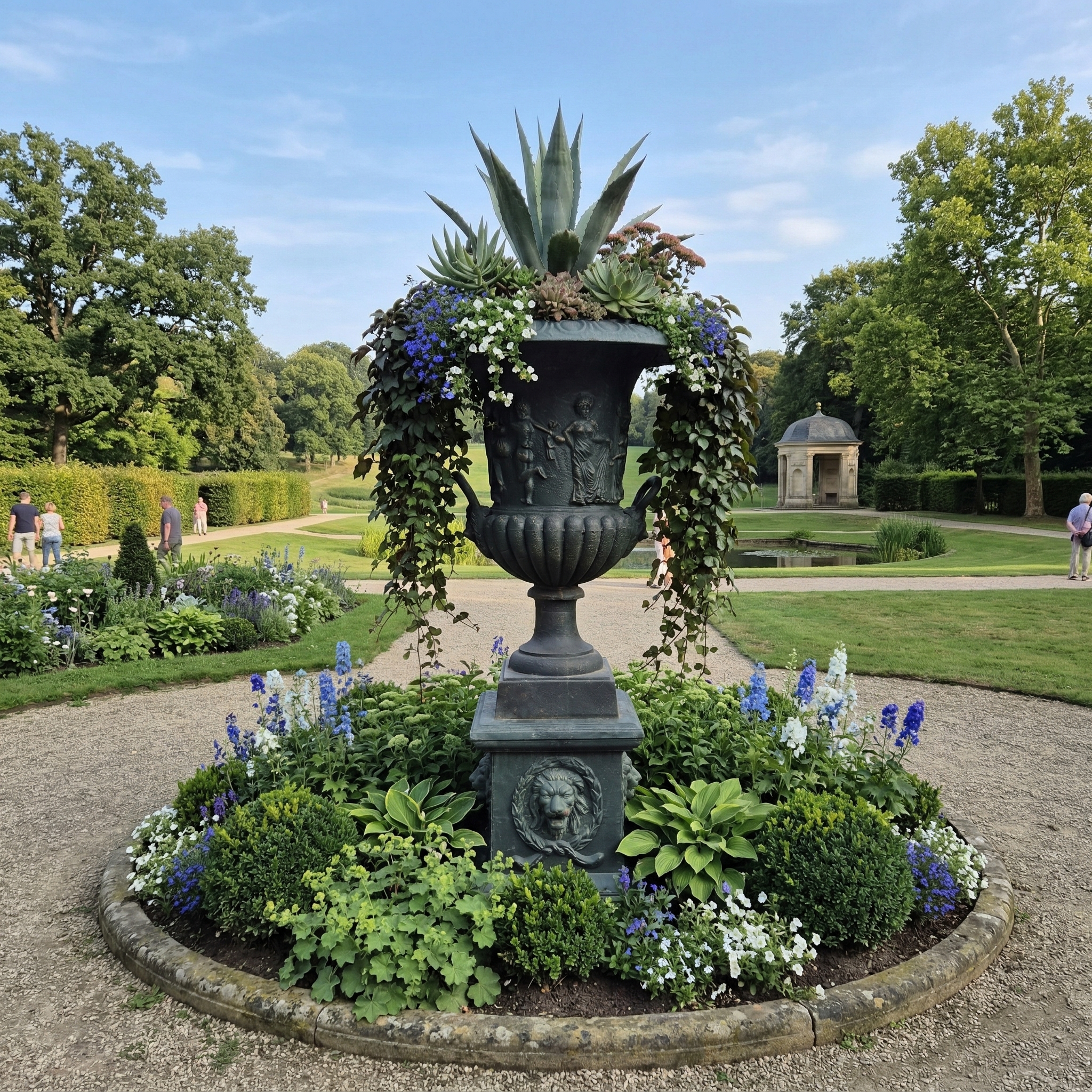 Vaas op Sokkel Gietijzer 1,60 m - Afbeelding 2