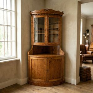 Hoekkast Biedermeier 1820 Berken