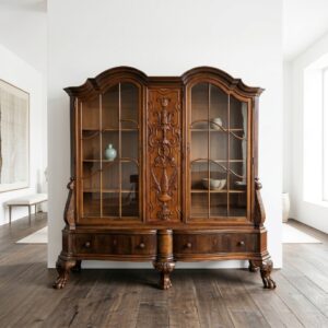 Vitrine Servieskast Neo-barok 1900 Noten