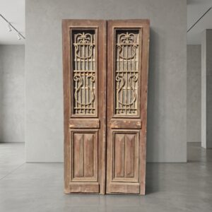 Deur Huisdeur Voordeur  Jugendstil 1900 Massief Hout