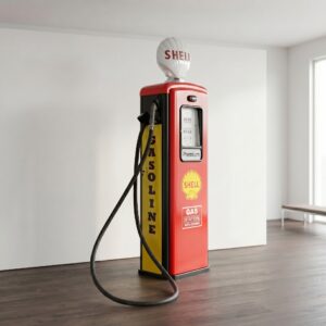 Tankzuil Benzinepomp Schwelmer Eisenwerk 50er Jaren Shell