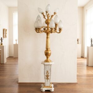 Stalampen Messing Marmer 2,10 m