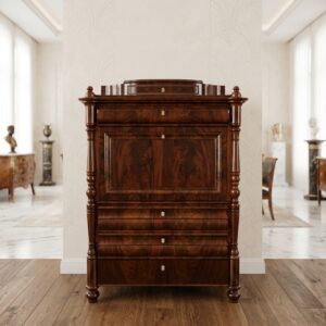 Secretaire Biedermeier 1850 Mahonie