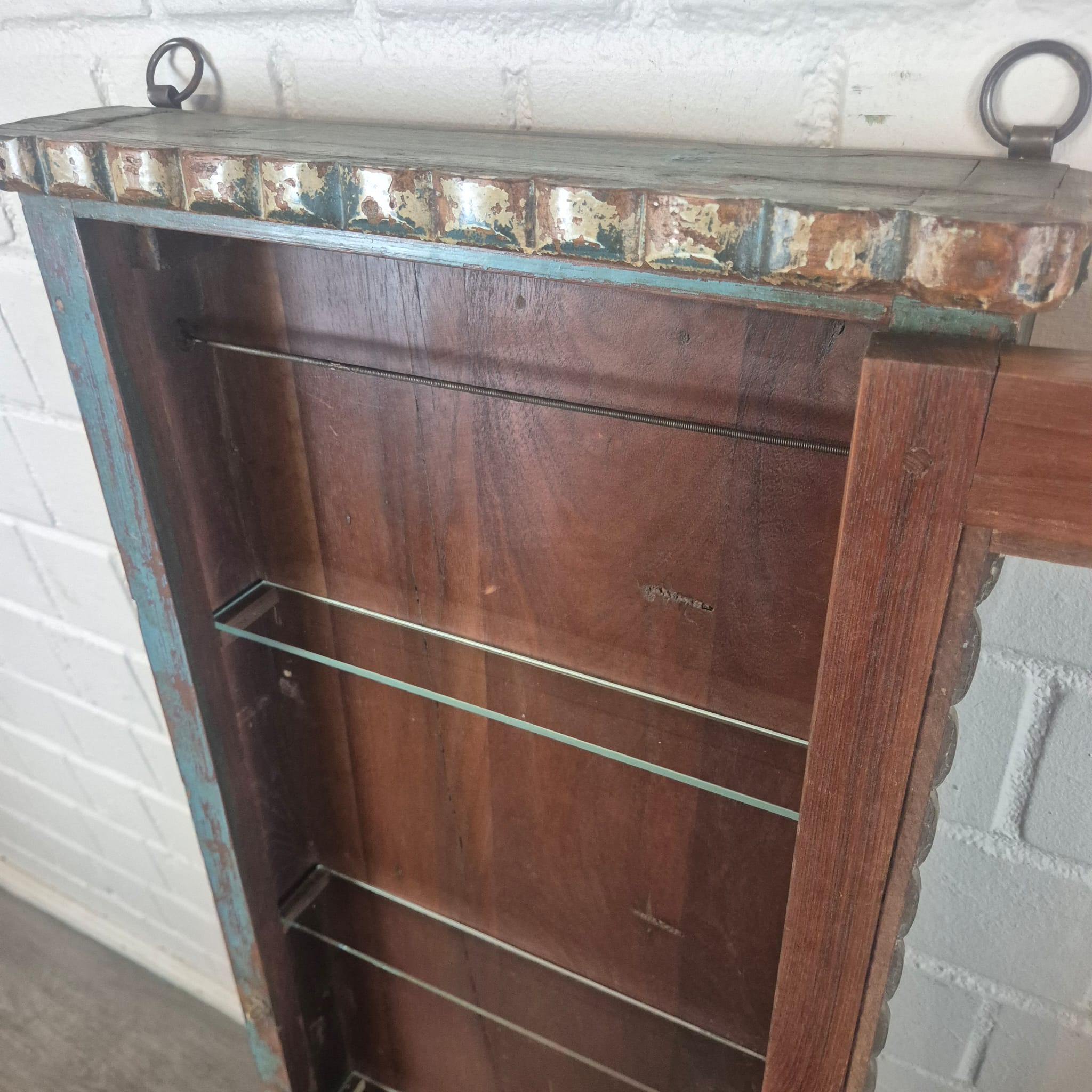 Set Vitrines Antiek 1880 Teak - Afbeelding 21