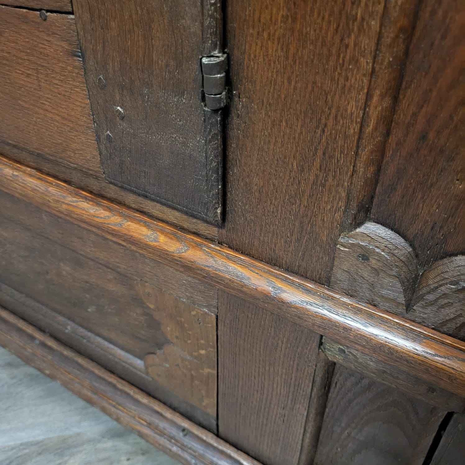 Kast Kledingkast Barok 1780 Eiken - Afbeelding 11