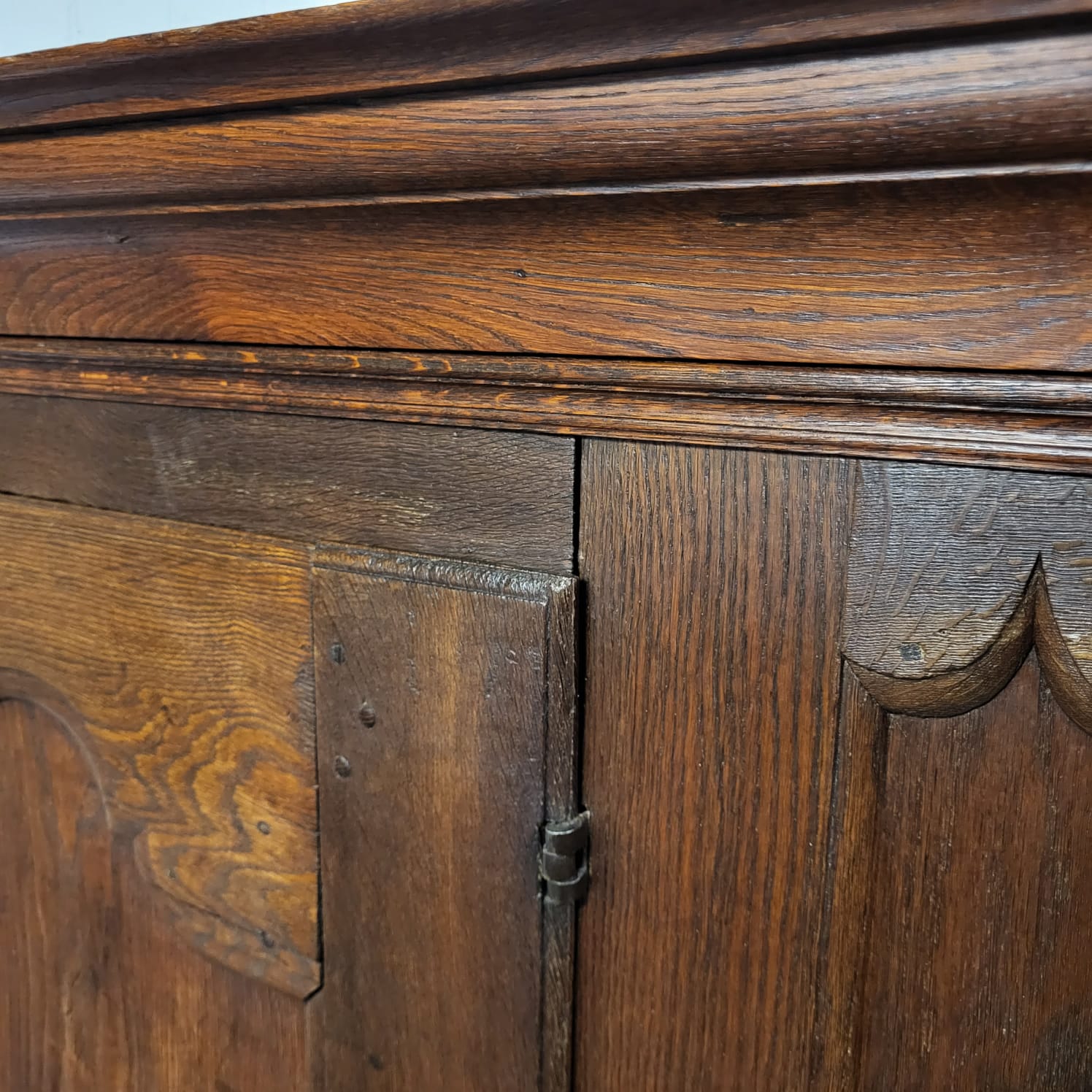 Kast Kledingkast Barok 1780 Eiken - Afbeelding 8