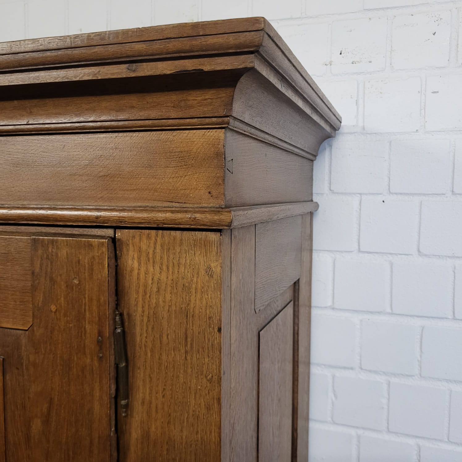 Kast Kledingkast Barok 1780 Eiken - Afbeelding 7