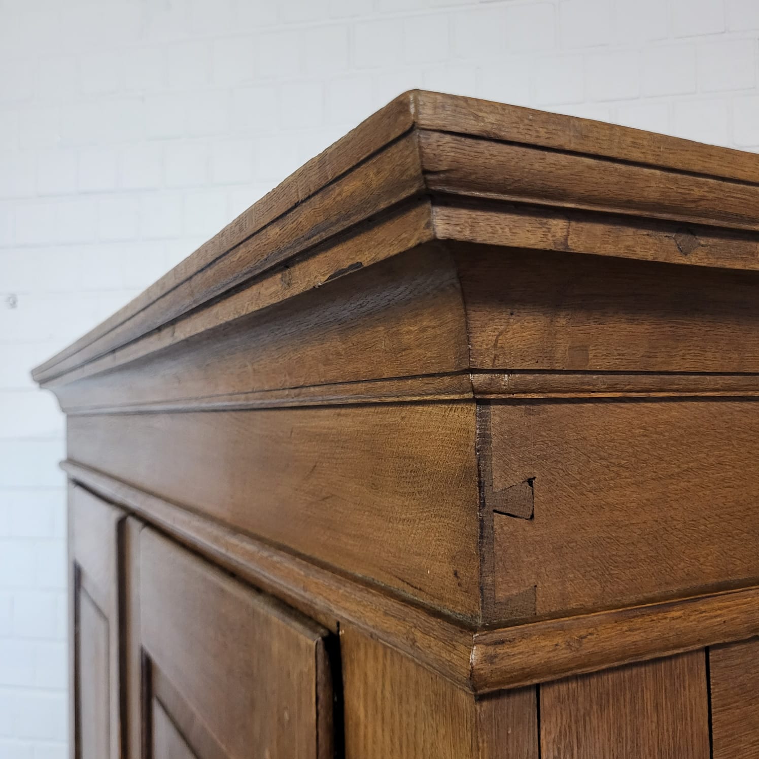 Kast Kledingkast Barok 1780 Eiken - Afbeelding 8