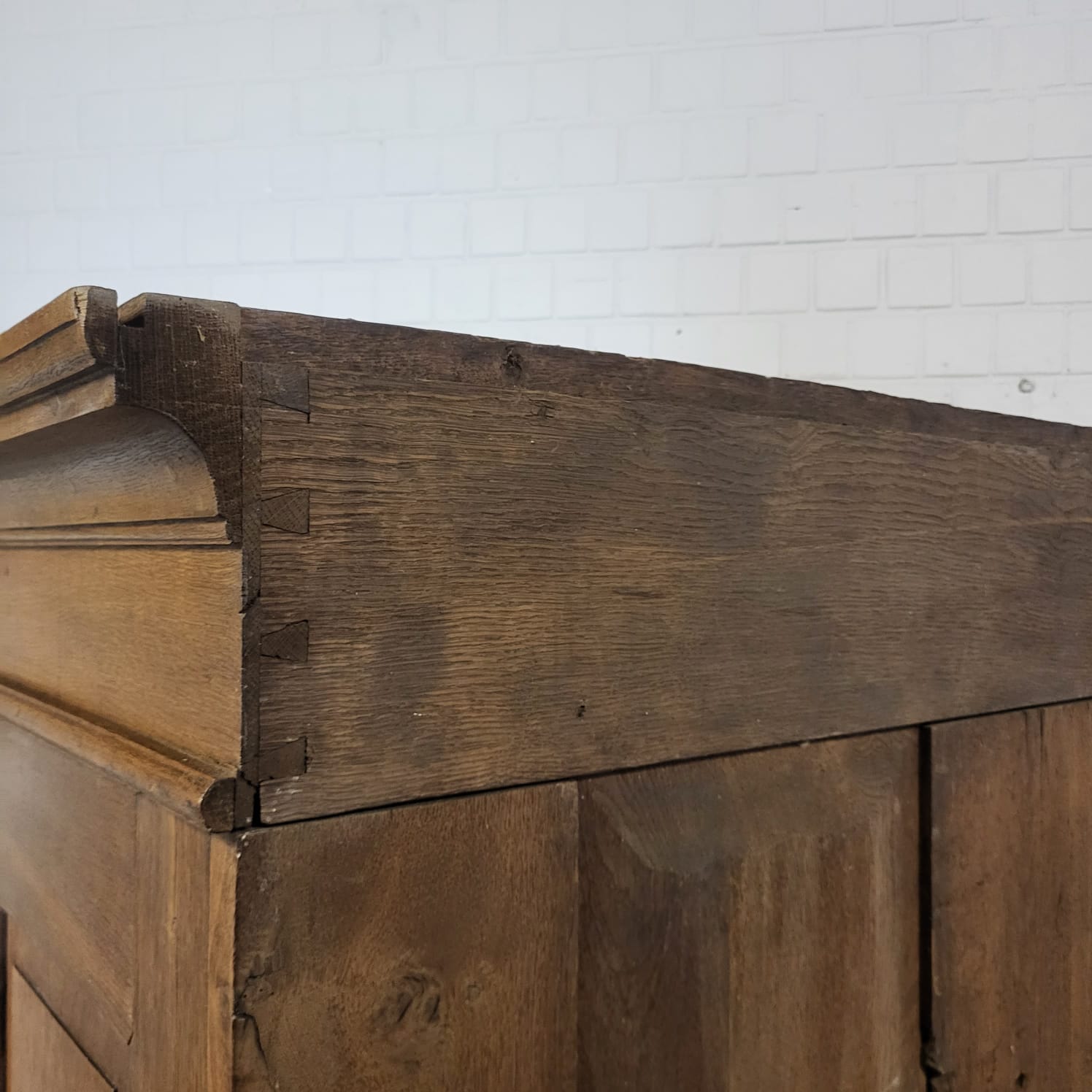 Kast Kledingkast Barok 1780 Eiken - Afbeelding 18